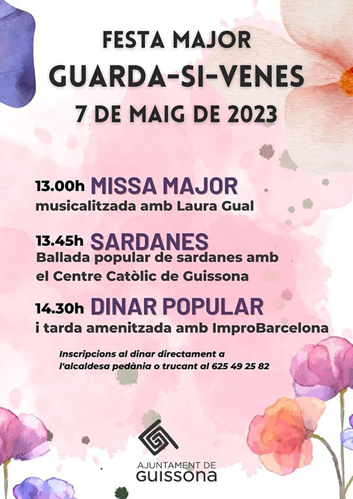 cartell Festa major de Guarda-si-venes 2023