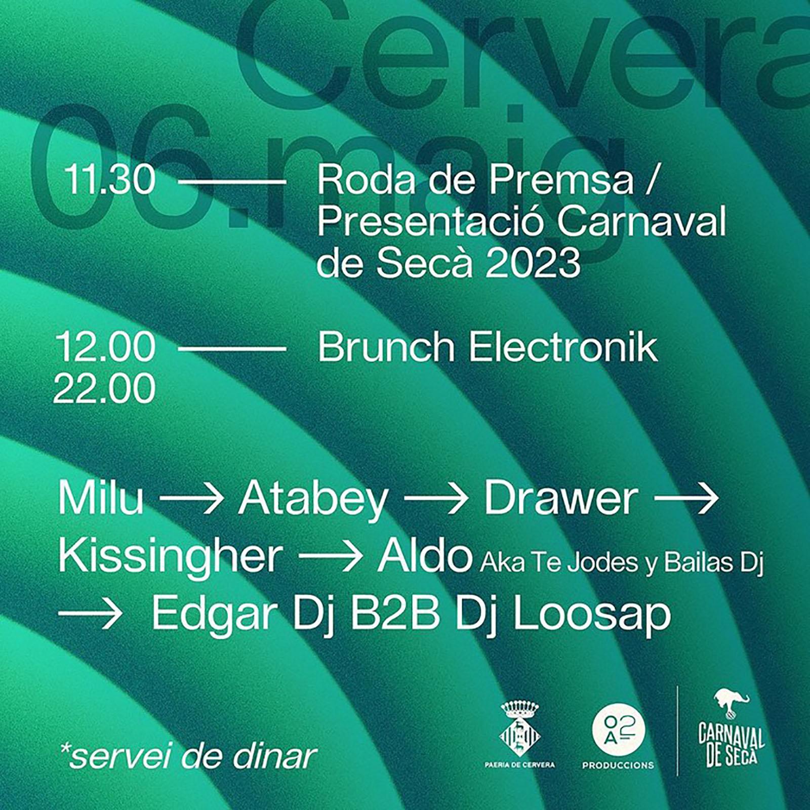 cartell Brunch Electronik de Secà