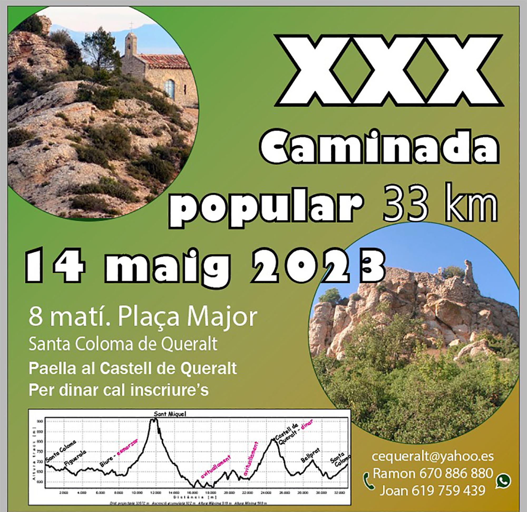 cartell XXX Caminada Popular