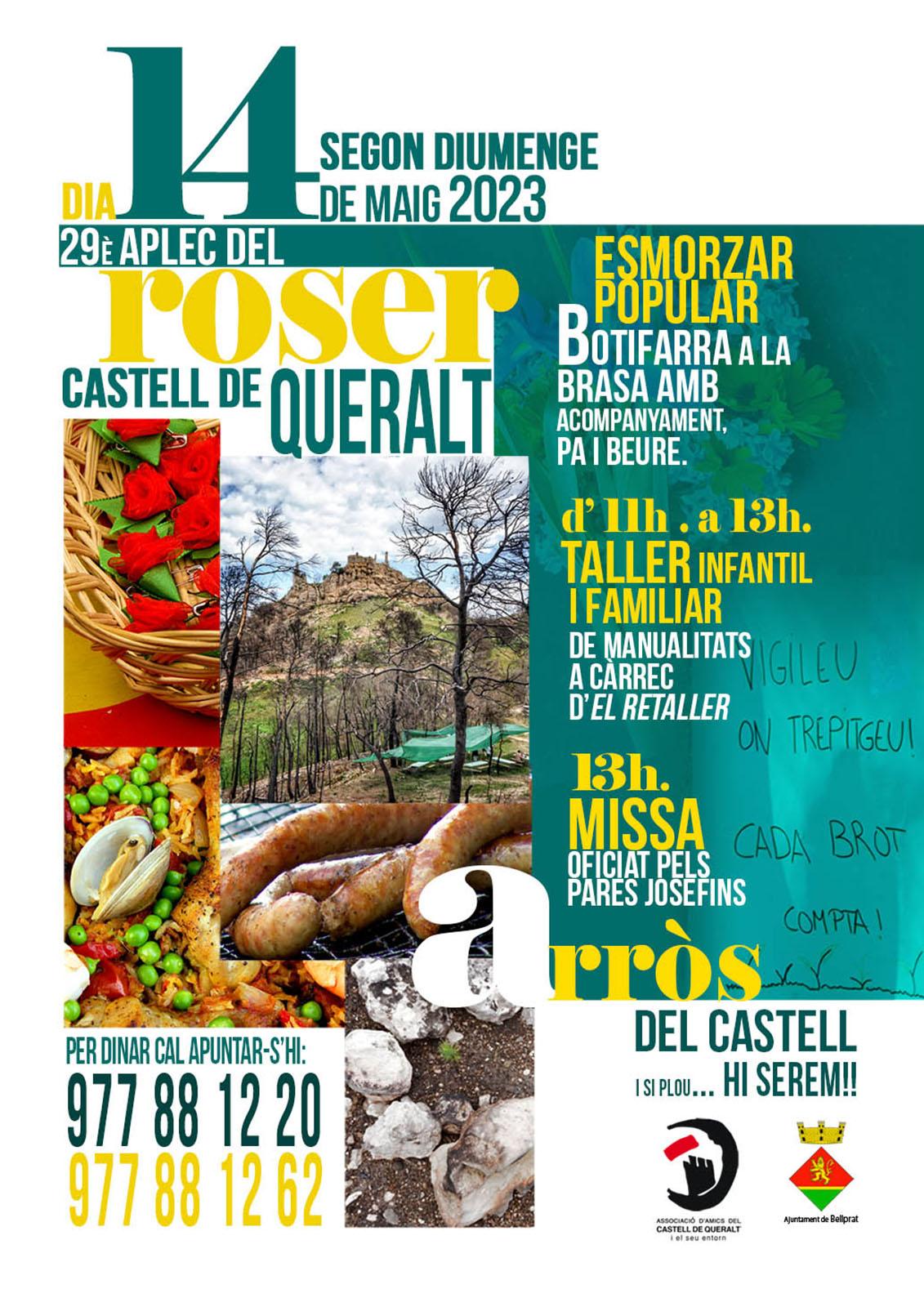 cartell 29è Aplec del Roser del Castell de Queralt