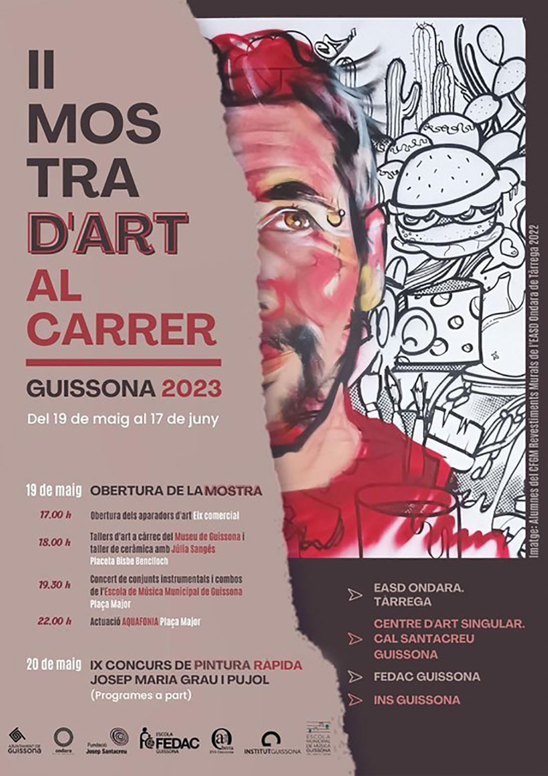 cartell II Mostra d'art al carrer