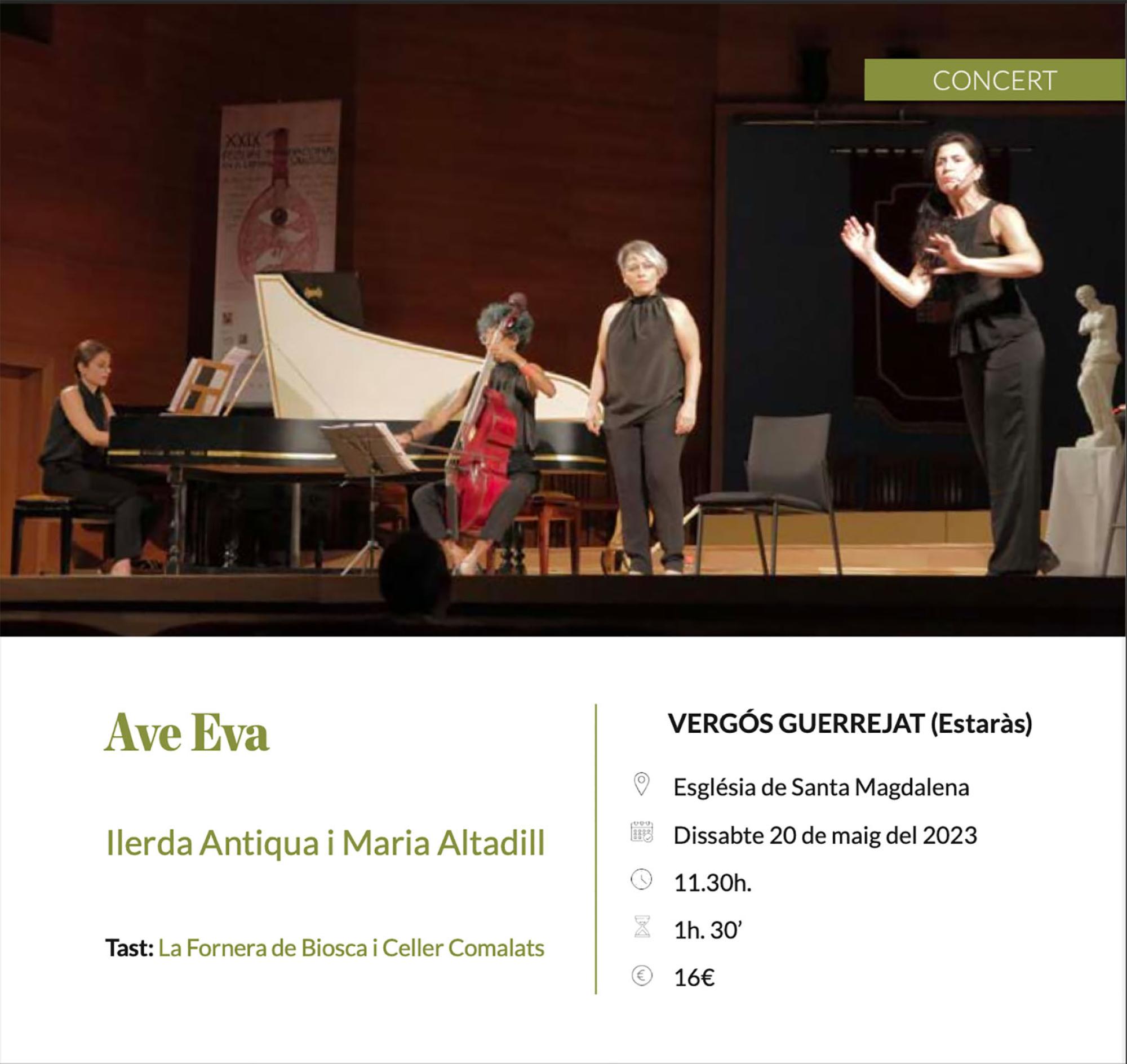 cartell Espurnes barroques concert 'Ave Eva'