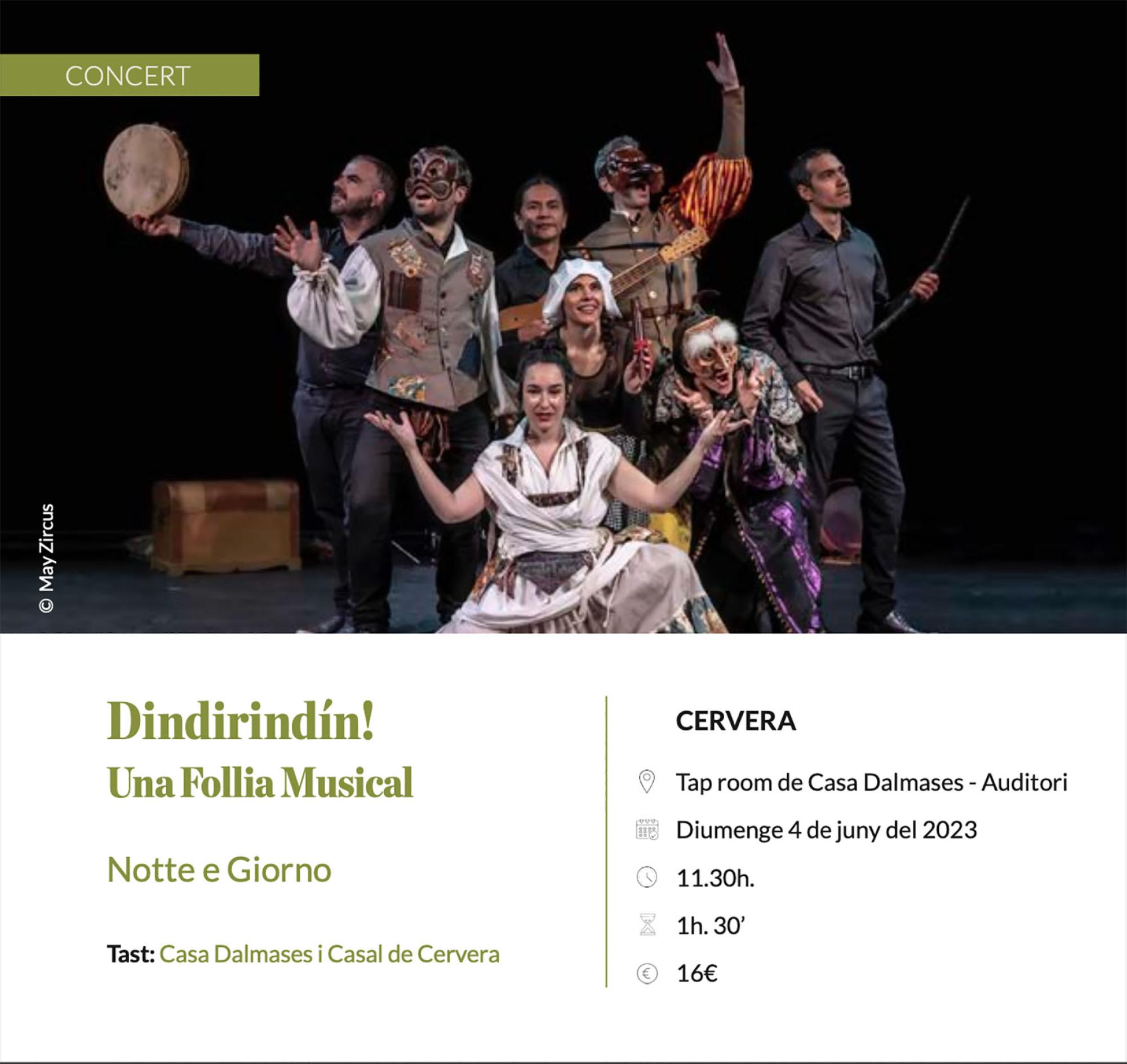 cartell Espurnes barroques concert 'Dindirindín! Una Follia Musical'