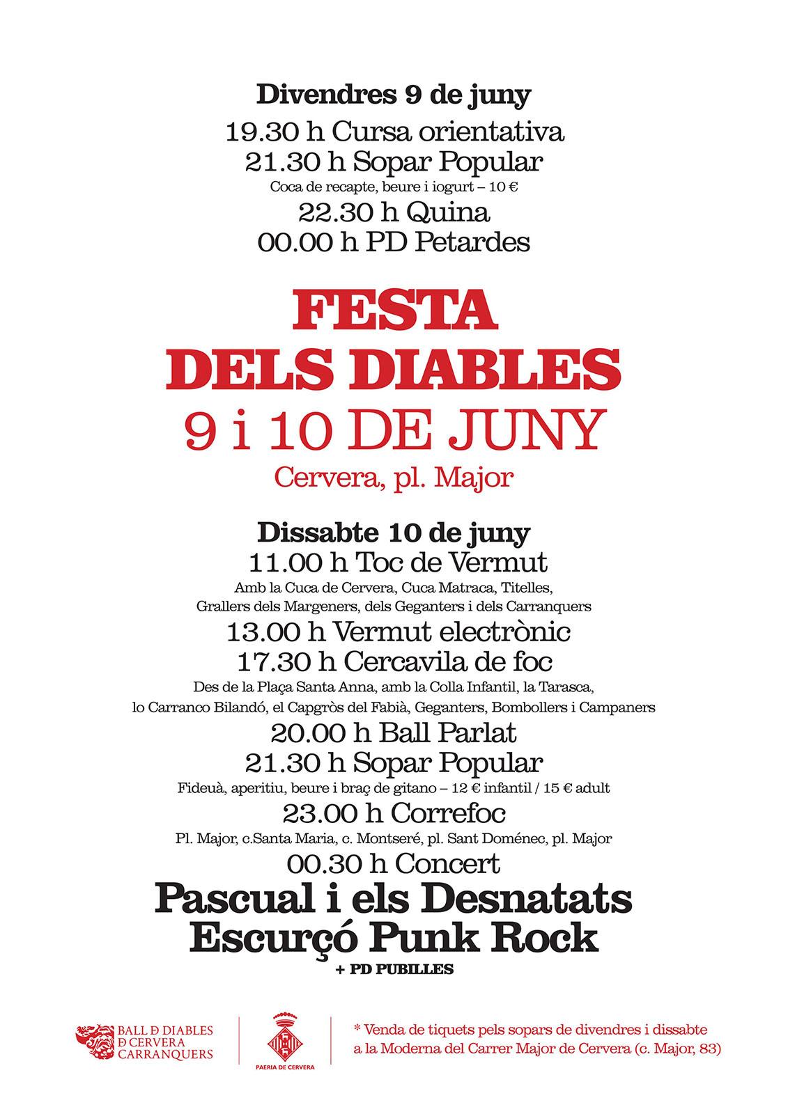 cartell Festa dels Diables Carranquers 2023