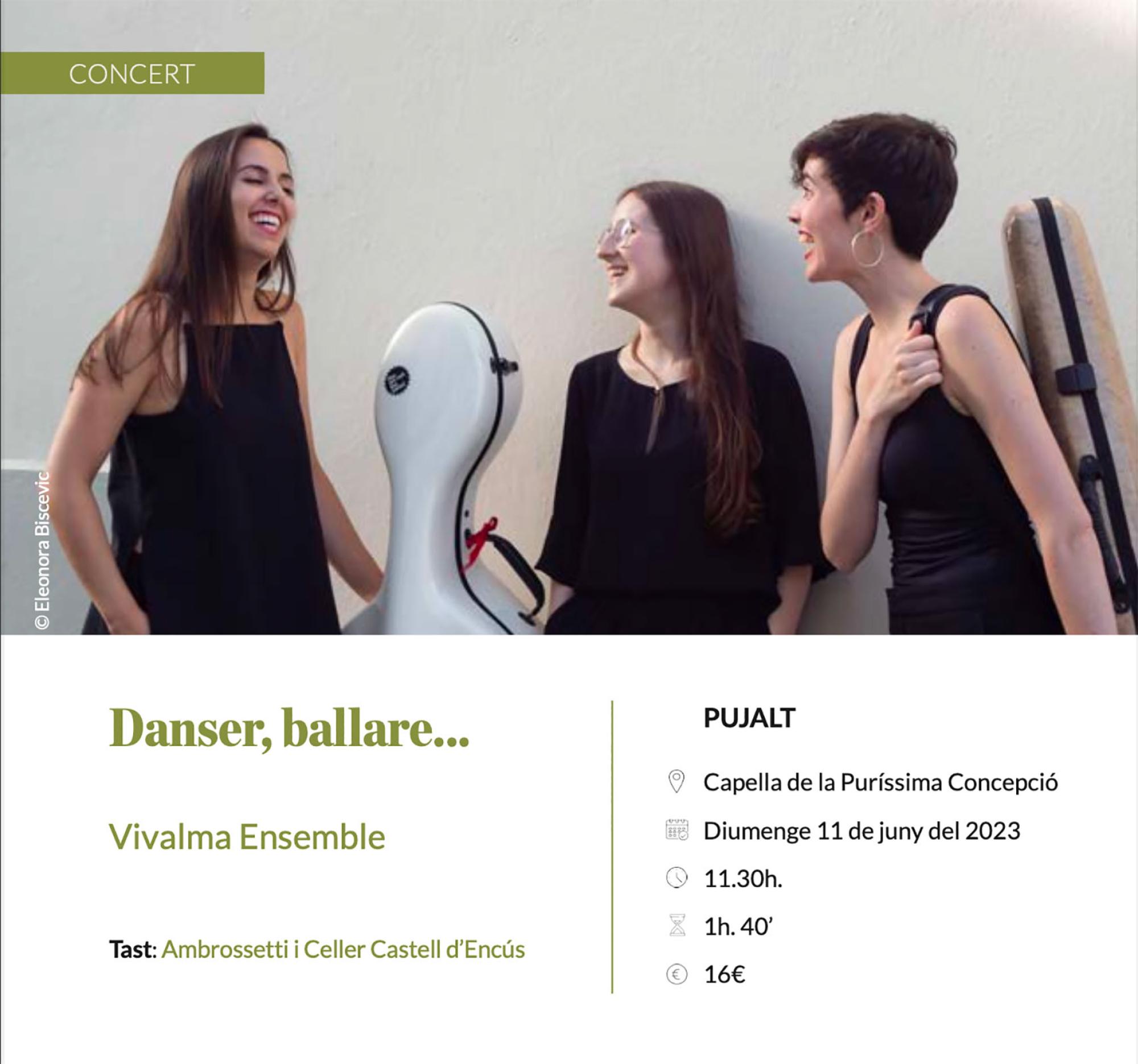 cartell Espurnes barroques concert 'Danser, ballare...'