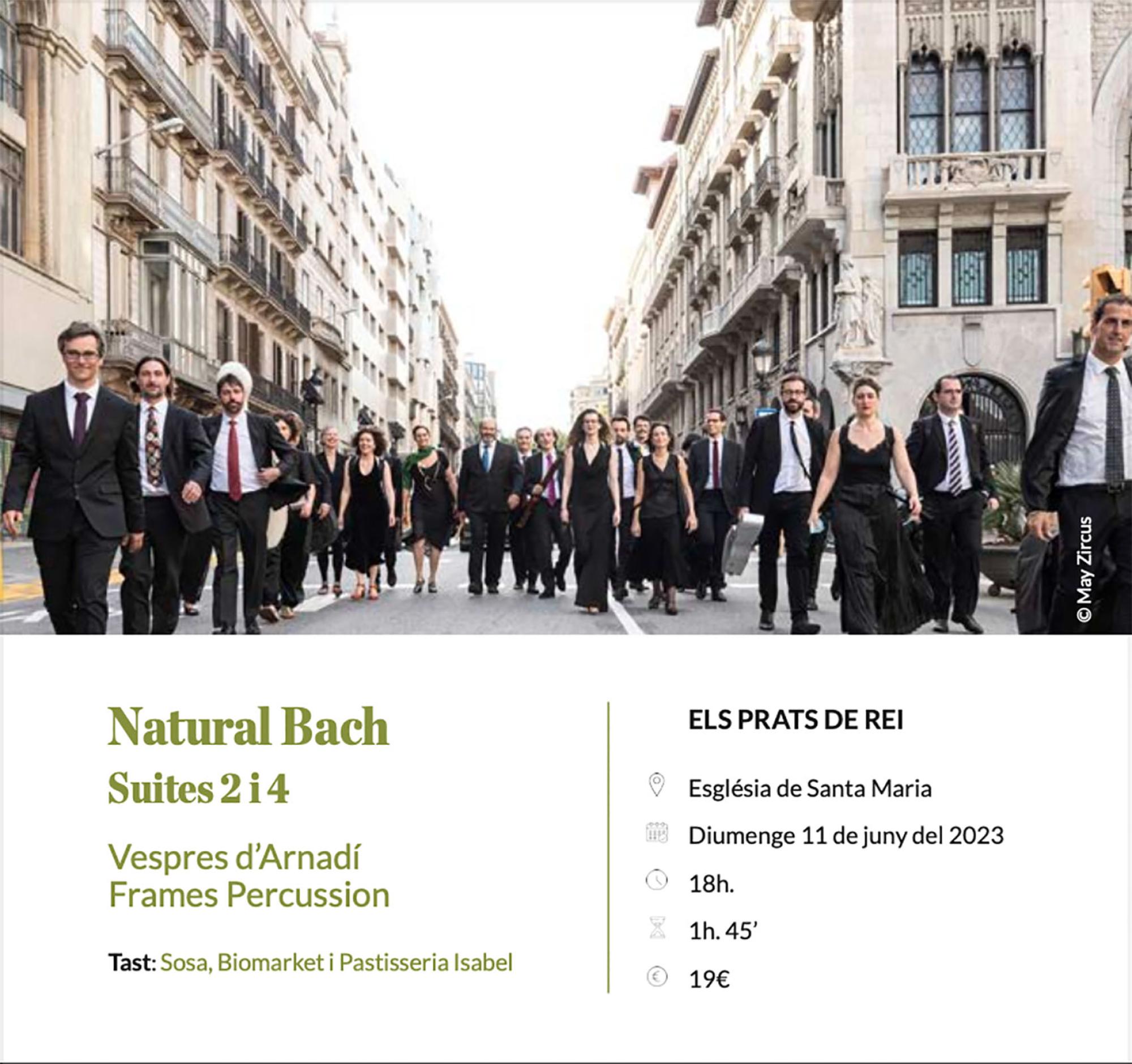 cartell Espurnes barroques concert 'Natural Bach. Suites 2 i 4'