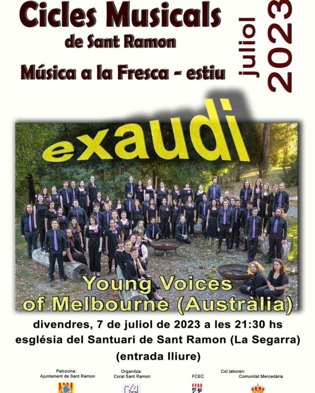 cartell Cicles Musicals de Sant Ramon 2023
