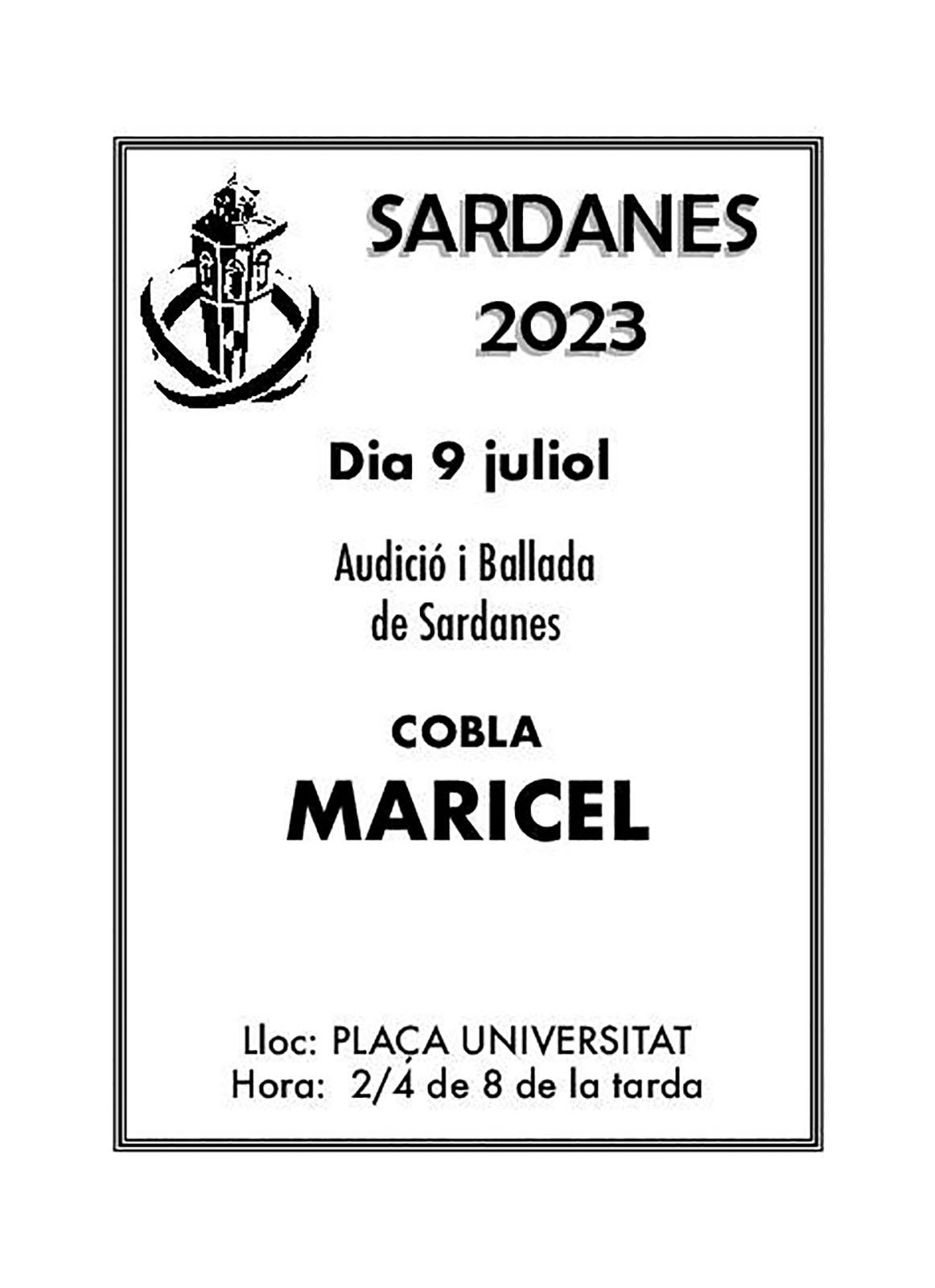 cartell Audició i ballada de sardanes