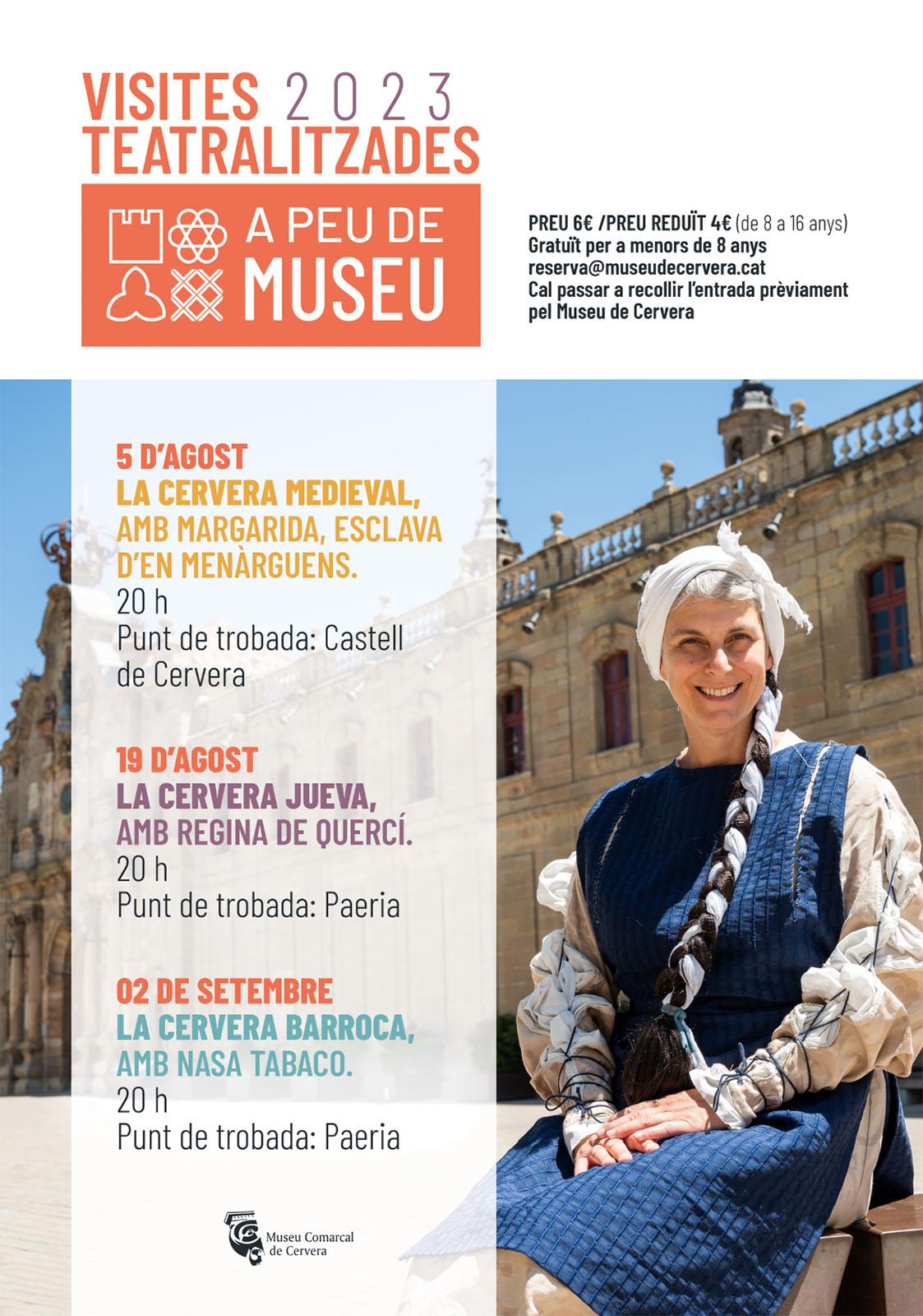 cartell Visites teatralitzades 'A peu de Museu' 2023