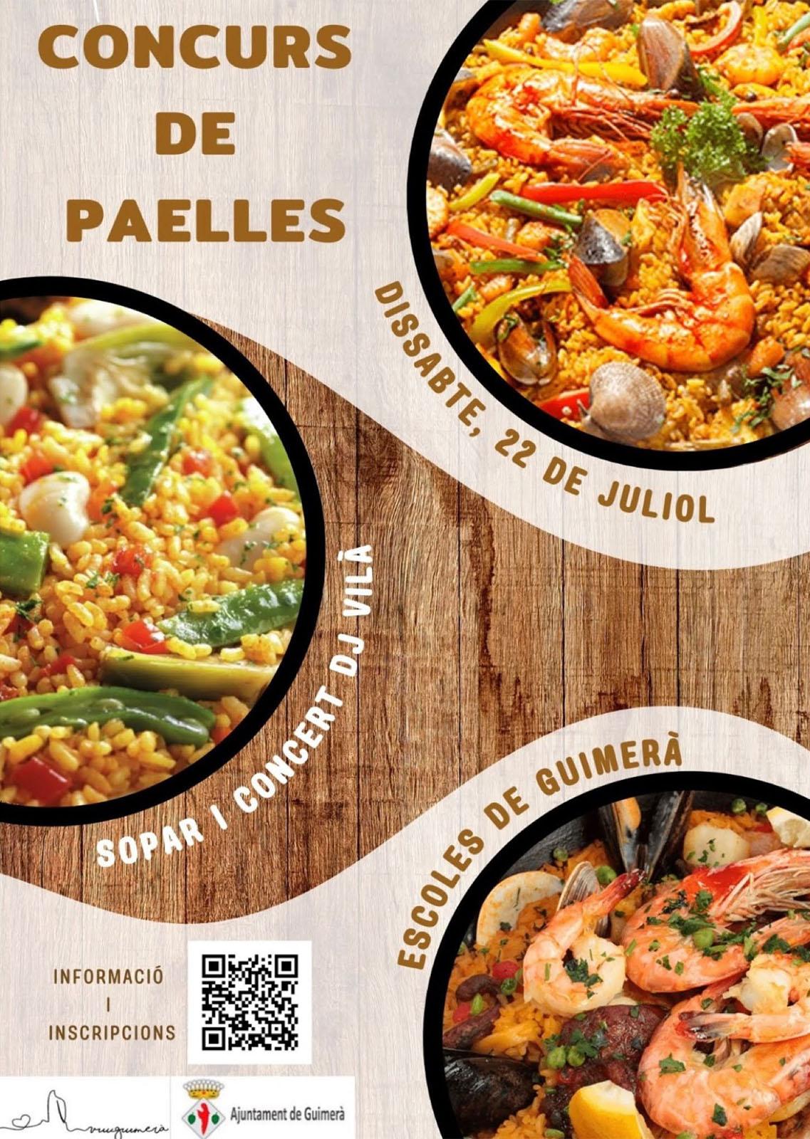 cartell 1r concurs de paelles