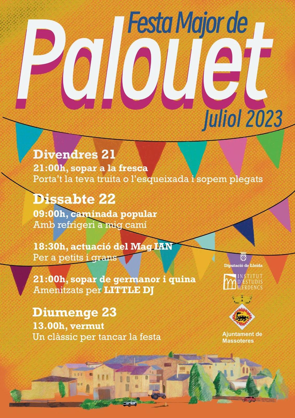 cartell Festa Major de Palouet 2023