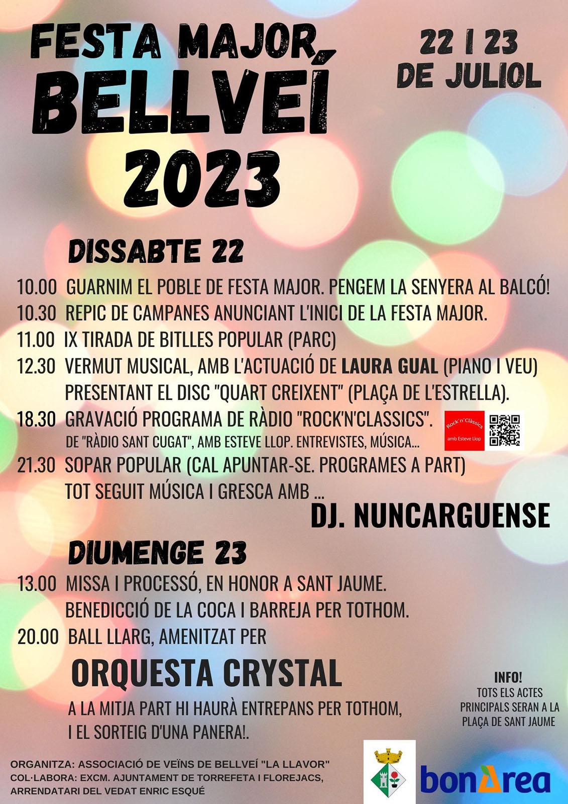 cartell Festa Major de Bellveí 2023