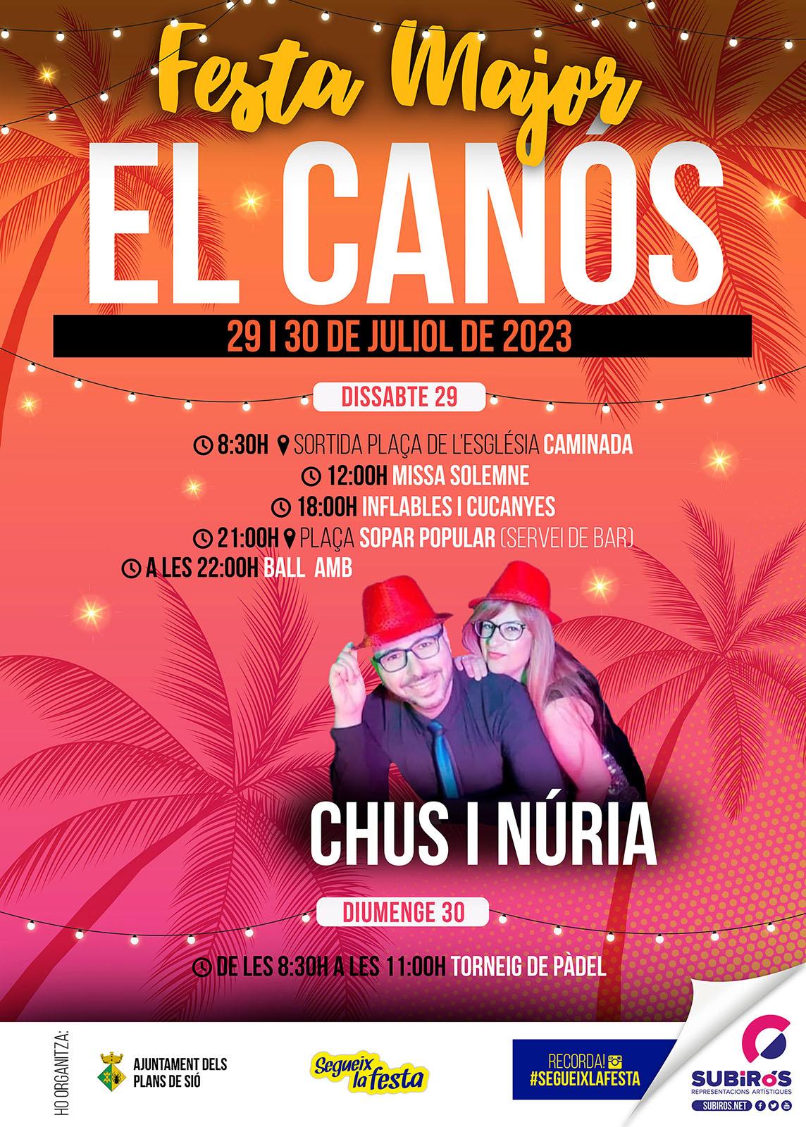 cartell Festa Major de El Canós 2023