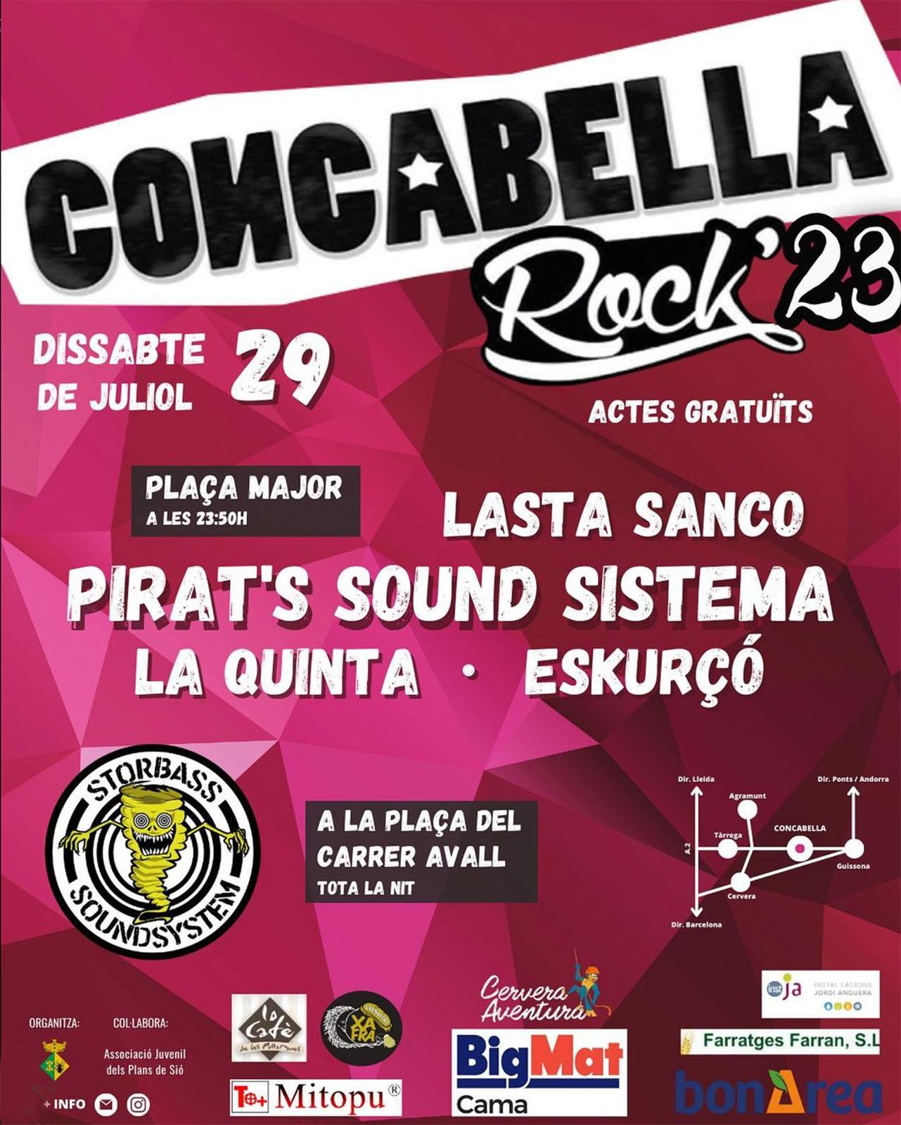 cartell Concabella Rock 23