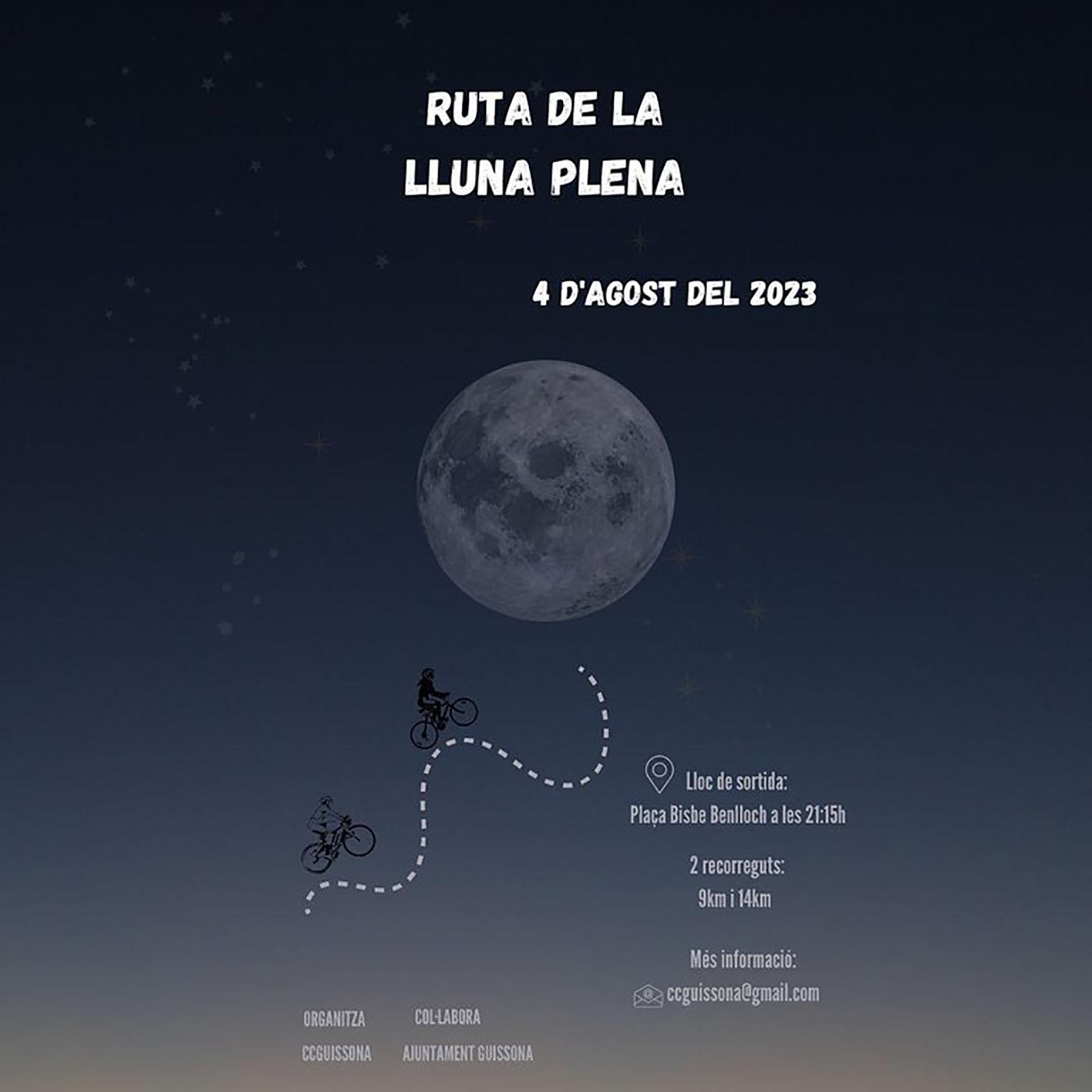 cartell Ruta de la Lluna plena