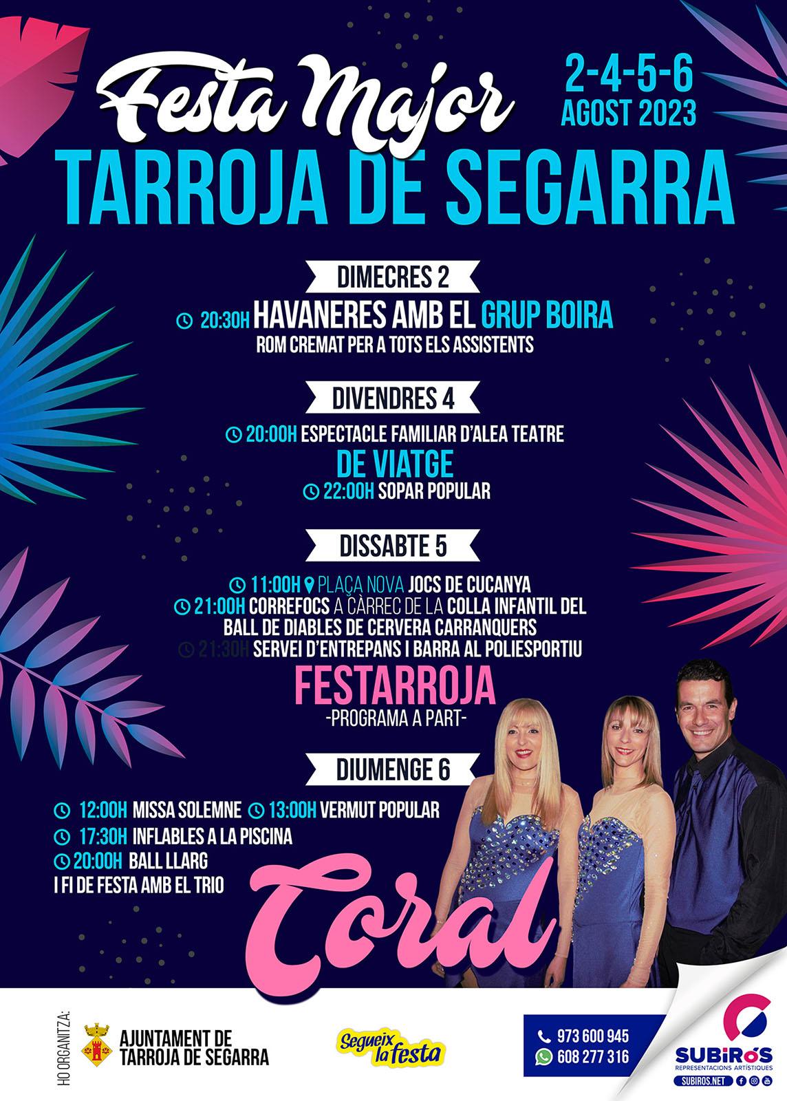 cartell Festa Major de Tarroja 2023