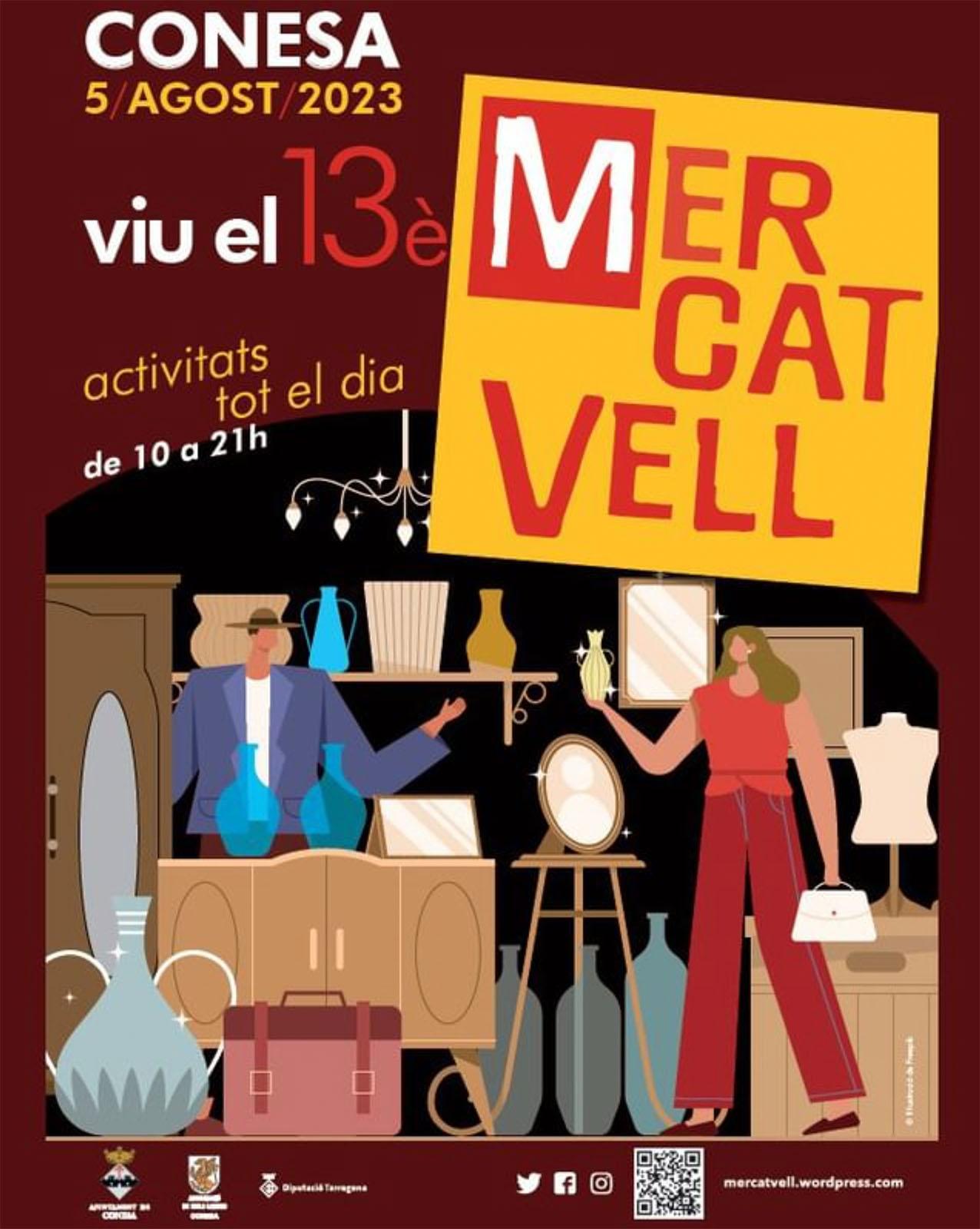 cartell 13è Mercat Vell de Conesa