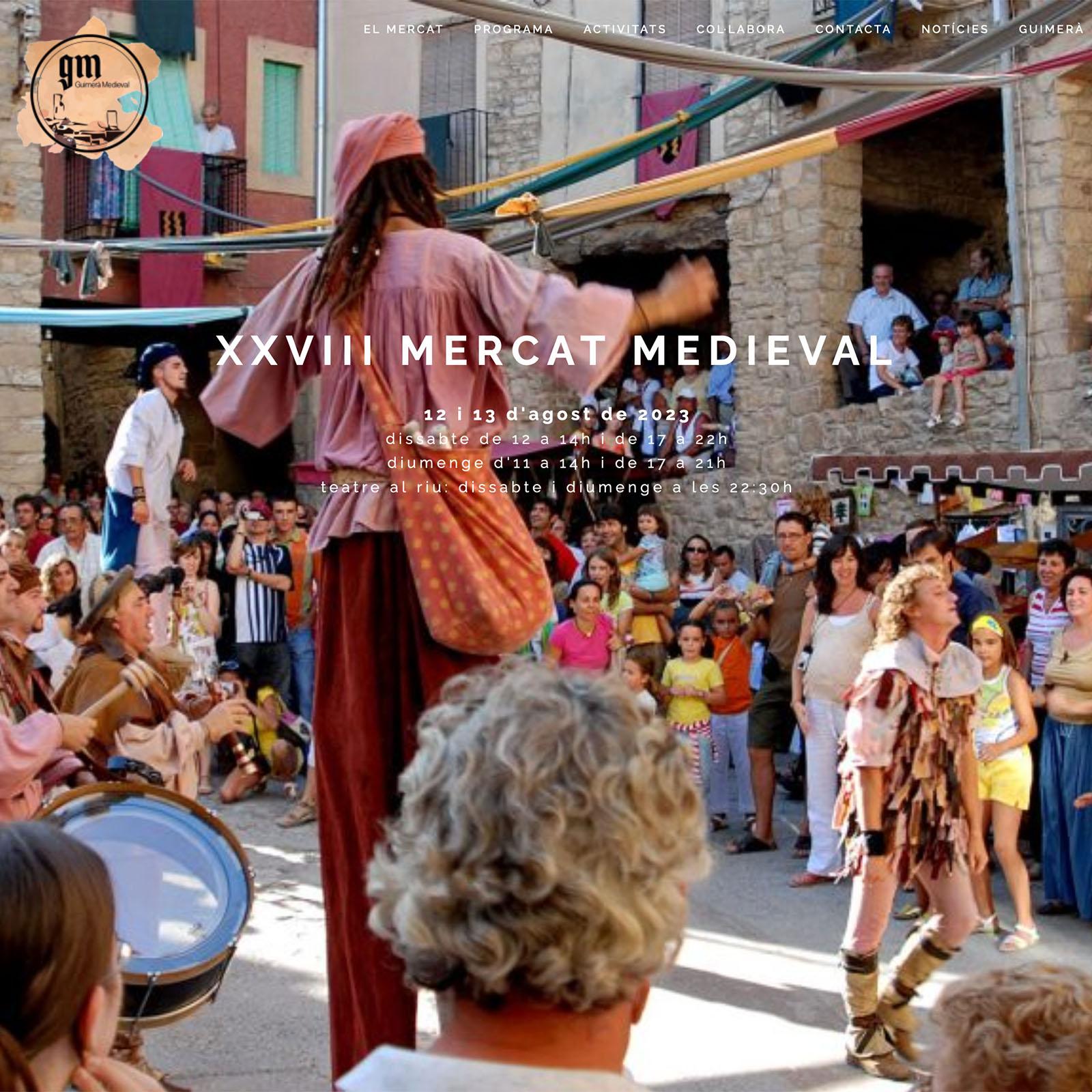 cartell XXVIII Mercat Medieval de Guimerà