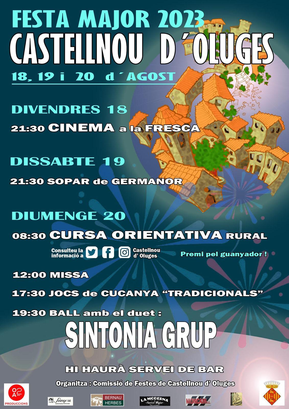 cartell Festa Major de Castellnou d'Oluges 2023