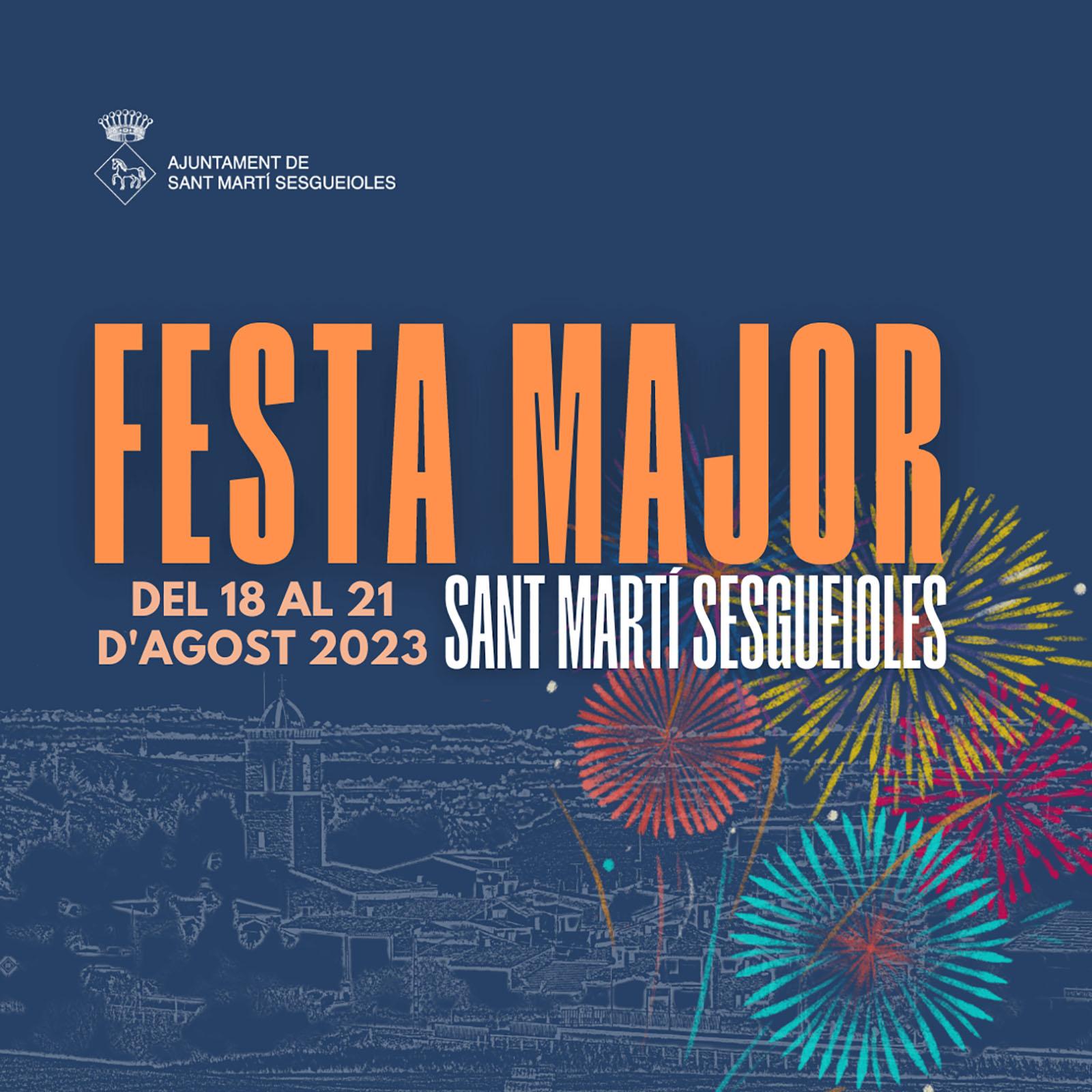 cartell Festa Major de Sant Martí Sesgueioles 2023