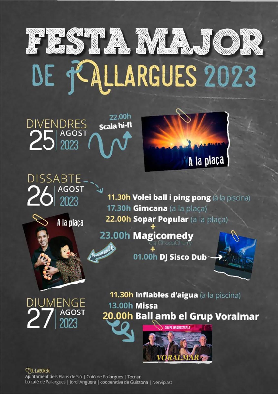 cartell Festa Major de Les Pallargues 2023