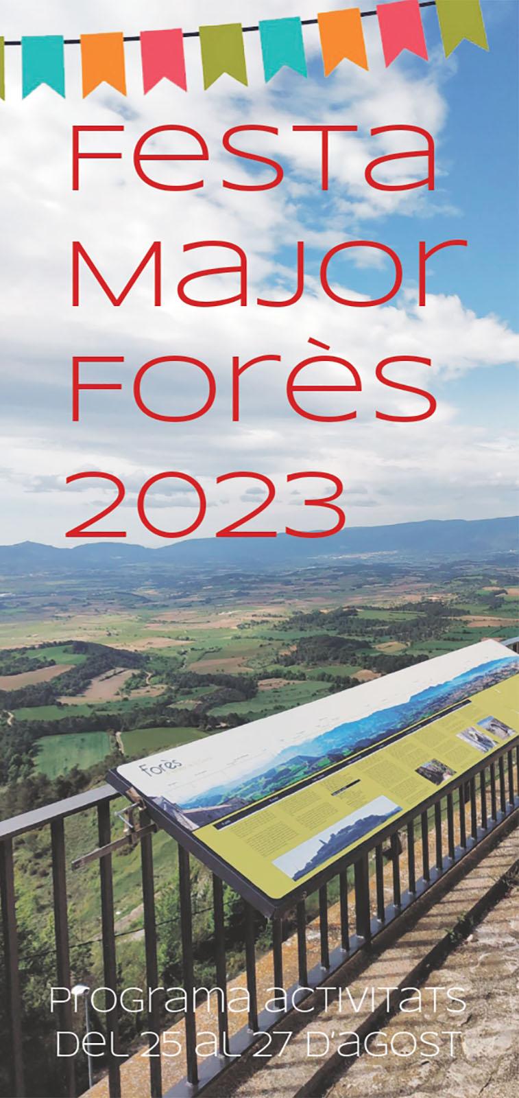 cartell Festa Major de Forès 2023