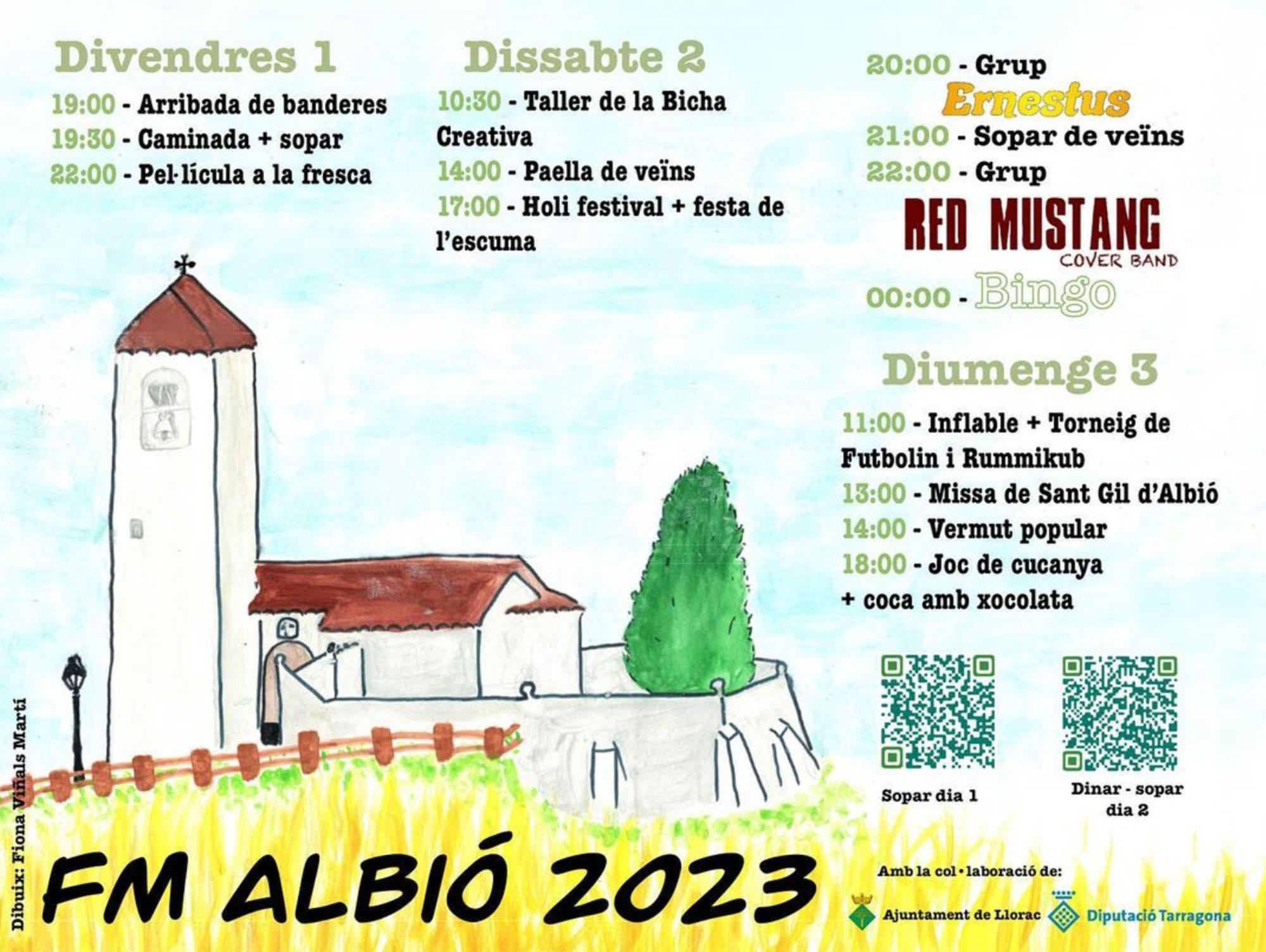 cartell Festa Major d'Albió 2023