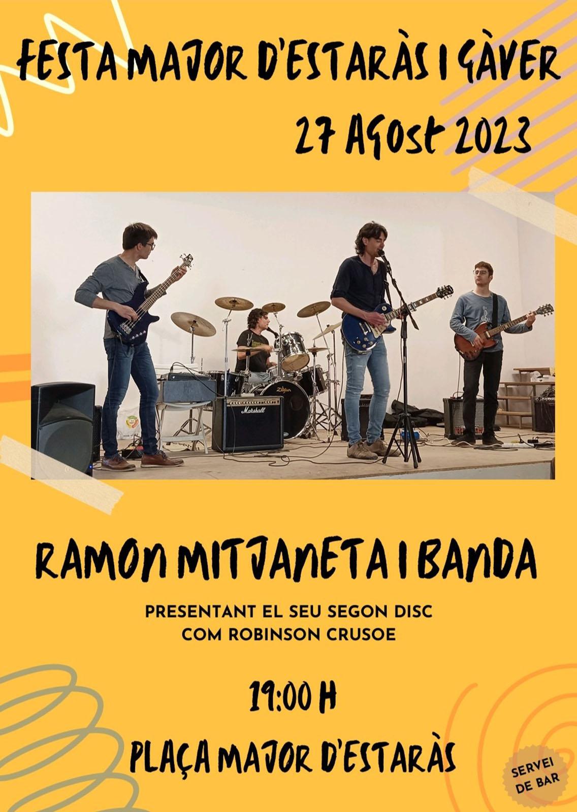 cartell Concert  de Ramon Mitjaneta