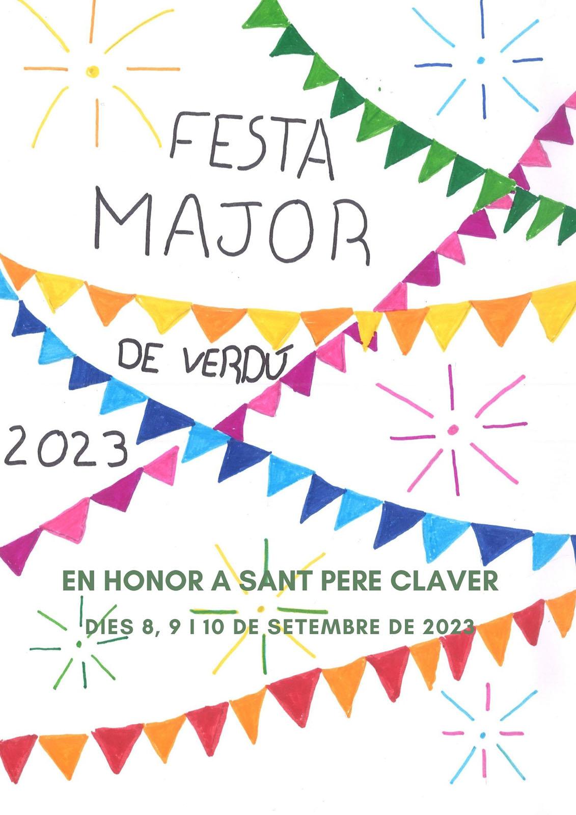 cartell Festa Major de Verdú 2023