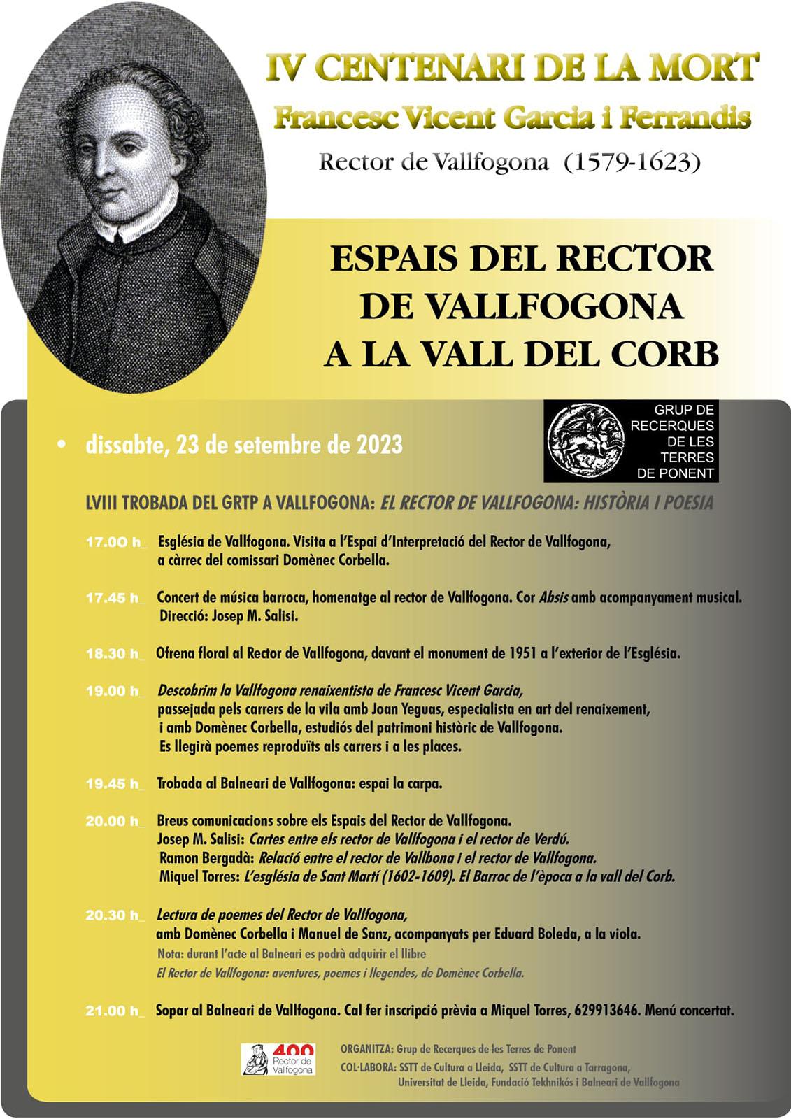 cartell LVIII Trobada de GRTP a Vallfogona