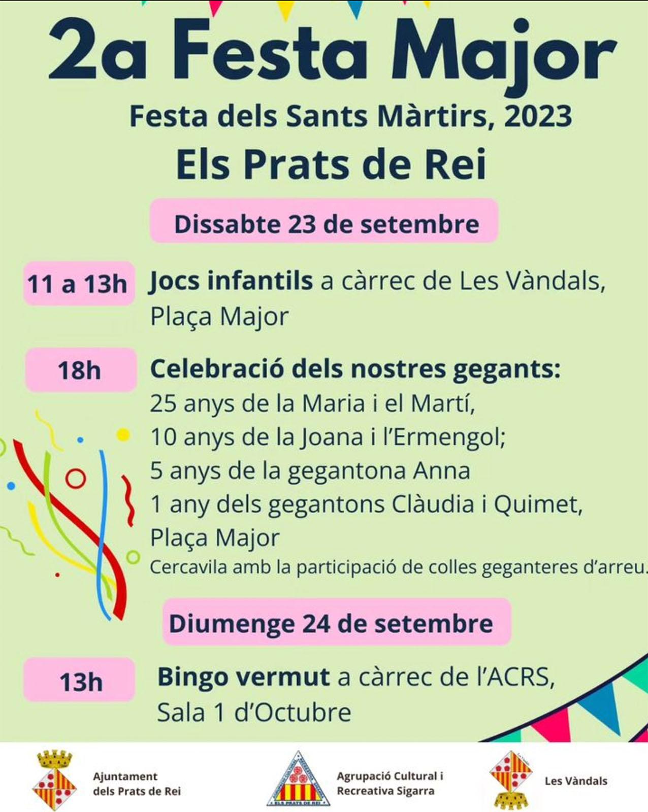 cartell Festa dels Sants Màrtirs 2023