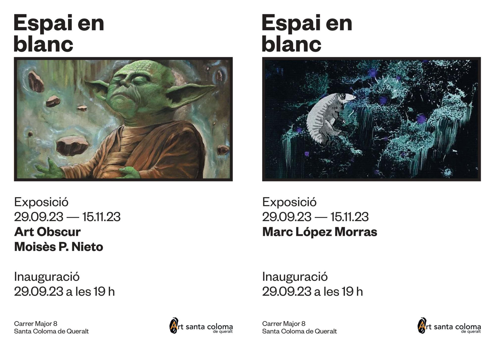 cartell Exposicions  'Espai en blanc'