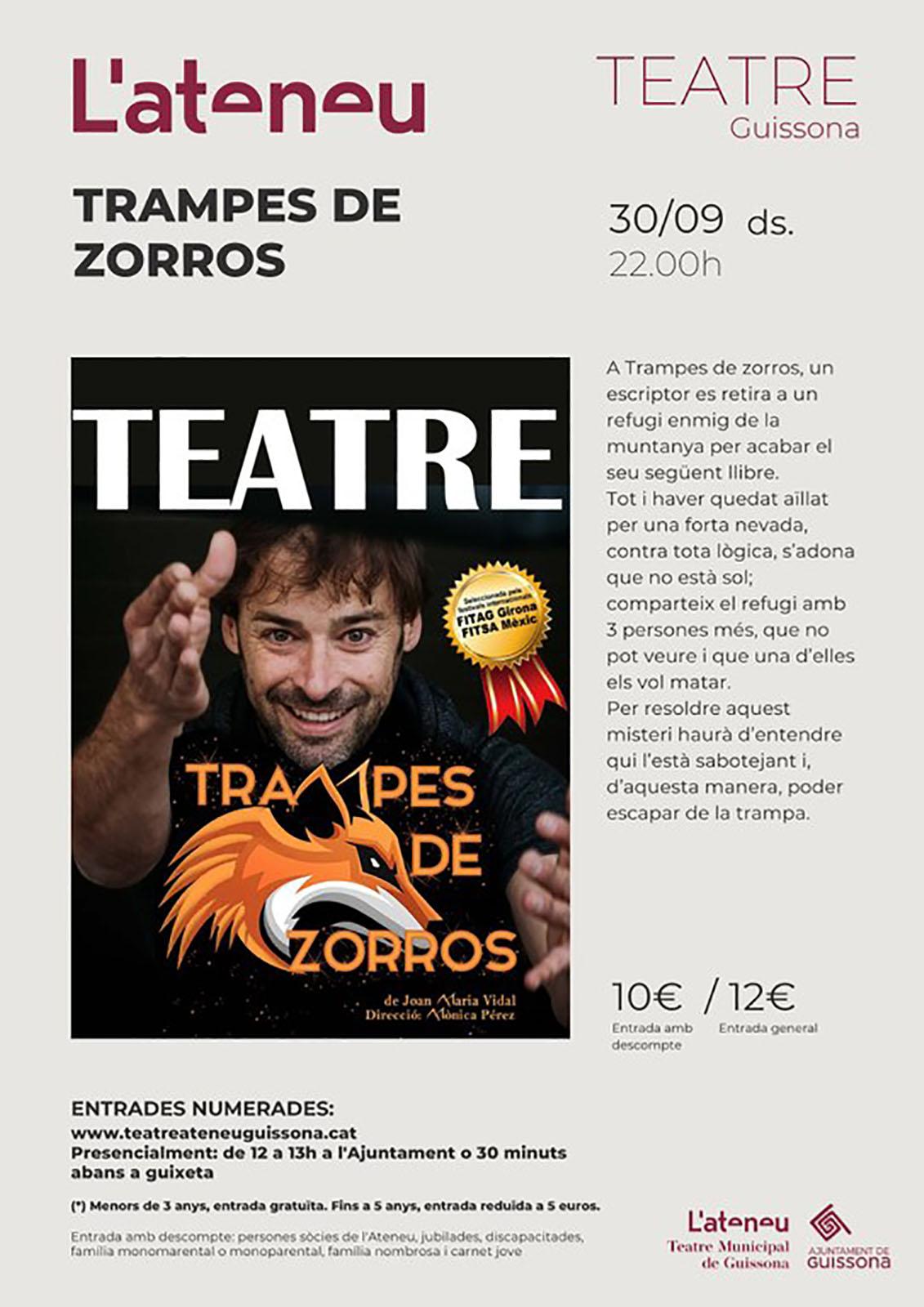 cartell Teatre 'Trampes de zorros'