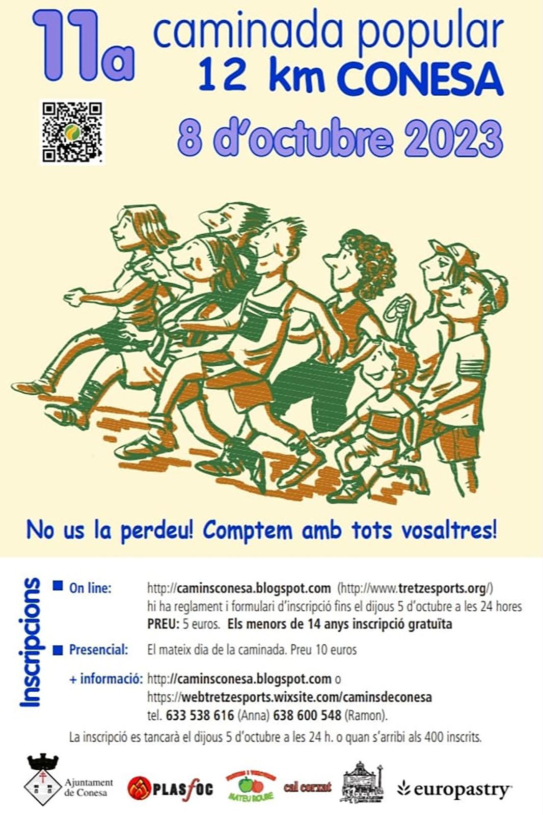 cartell 11a Caminada popular de Conesa