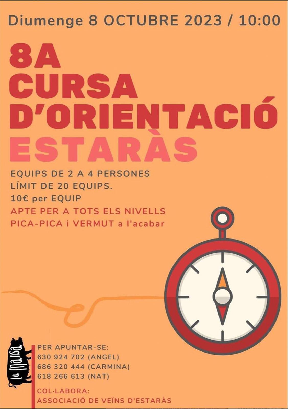 cartell 8a Cursa d'orientació