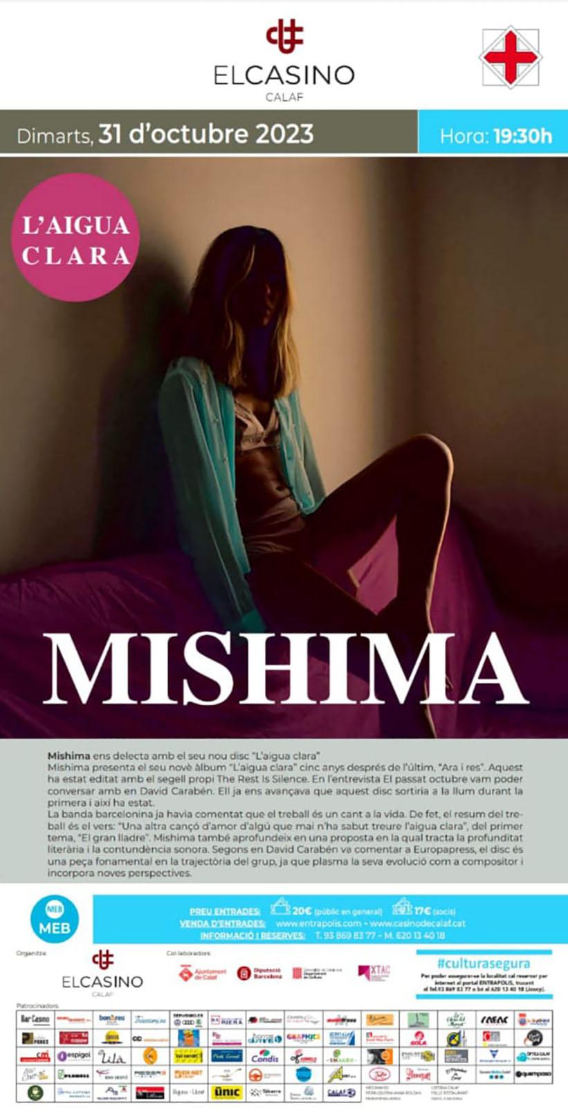 cartell Concert de Mishima