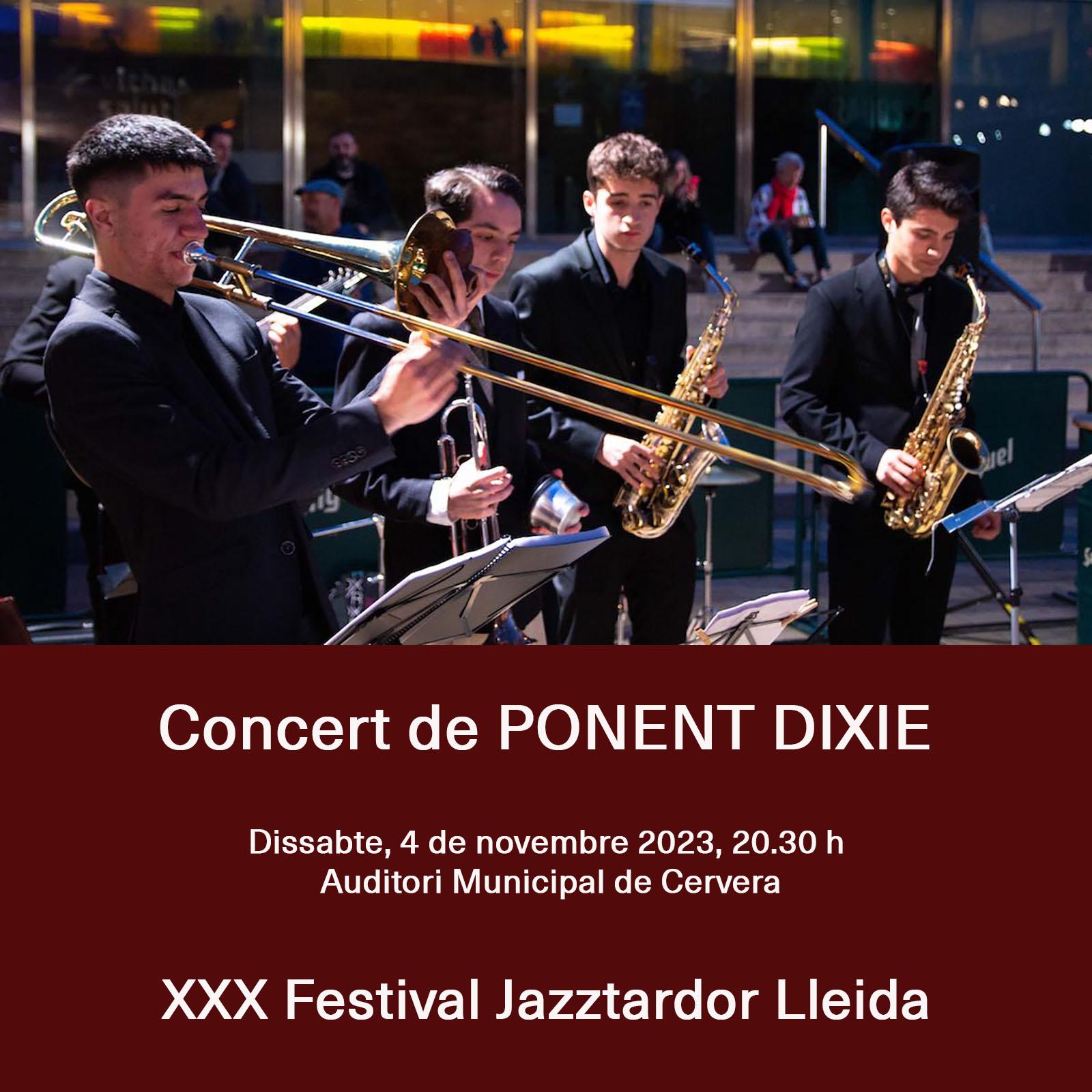 cartell Concert de jazz de Ponent Dixie