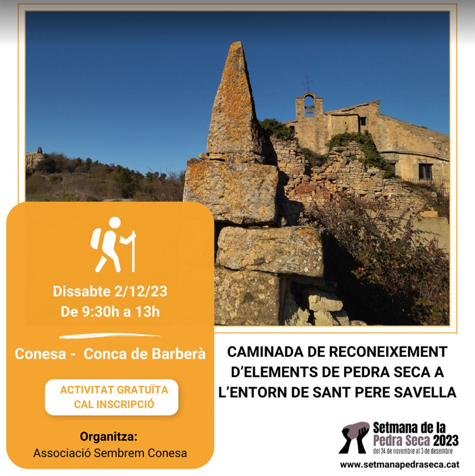 cartell Setmana de la Pedra Seca a Conesa