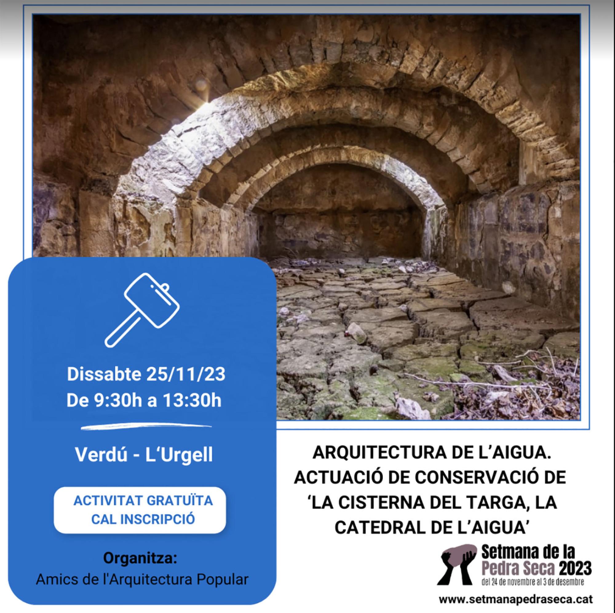 cartell Setmana de la Pedra Seca a Verdú