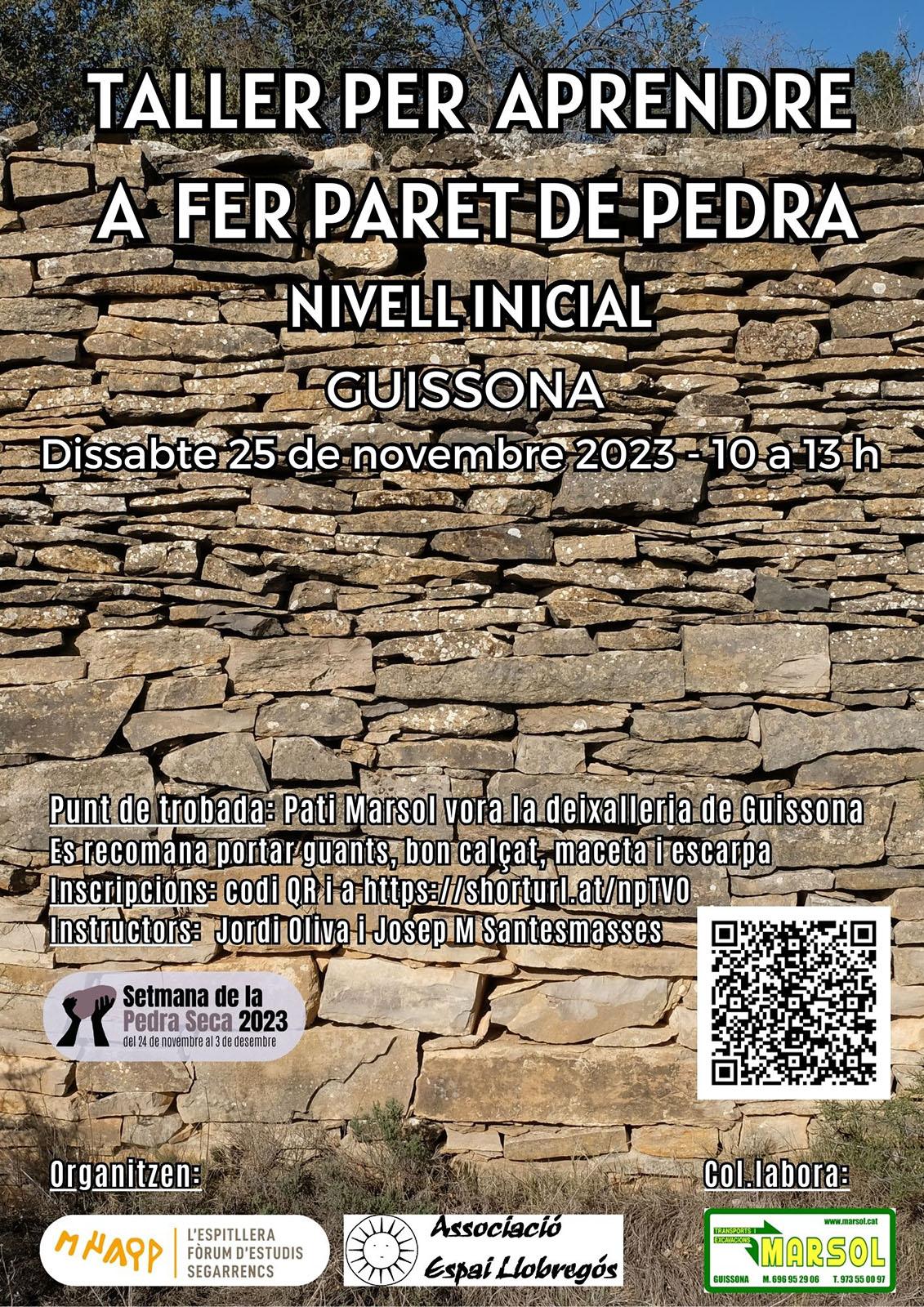 cartell Setmana de la Pedra Seca a Guissona