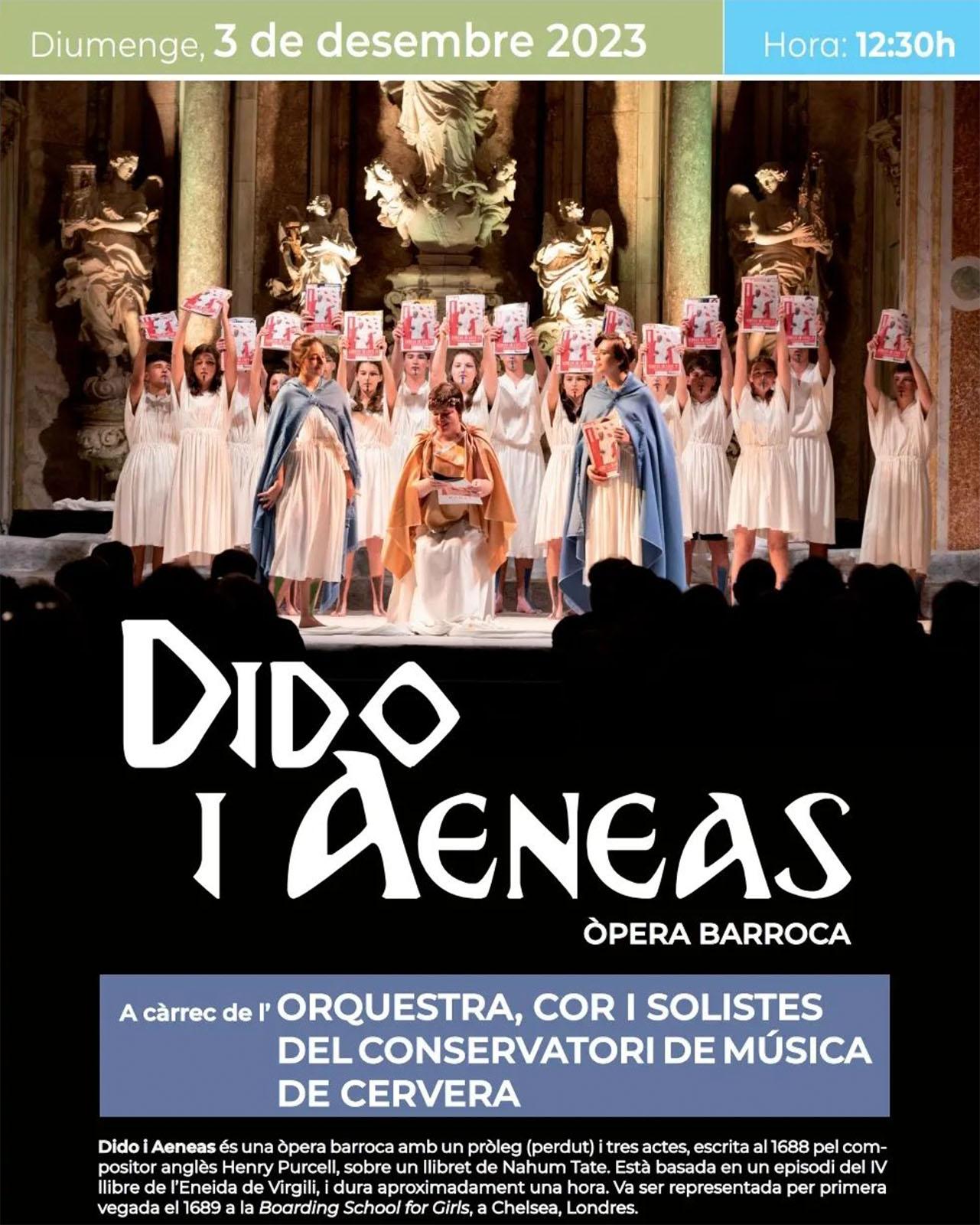 cartell Òpera barroca 'Dido Aeneas'