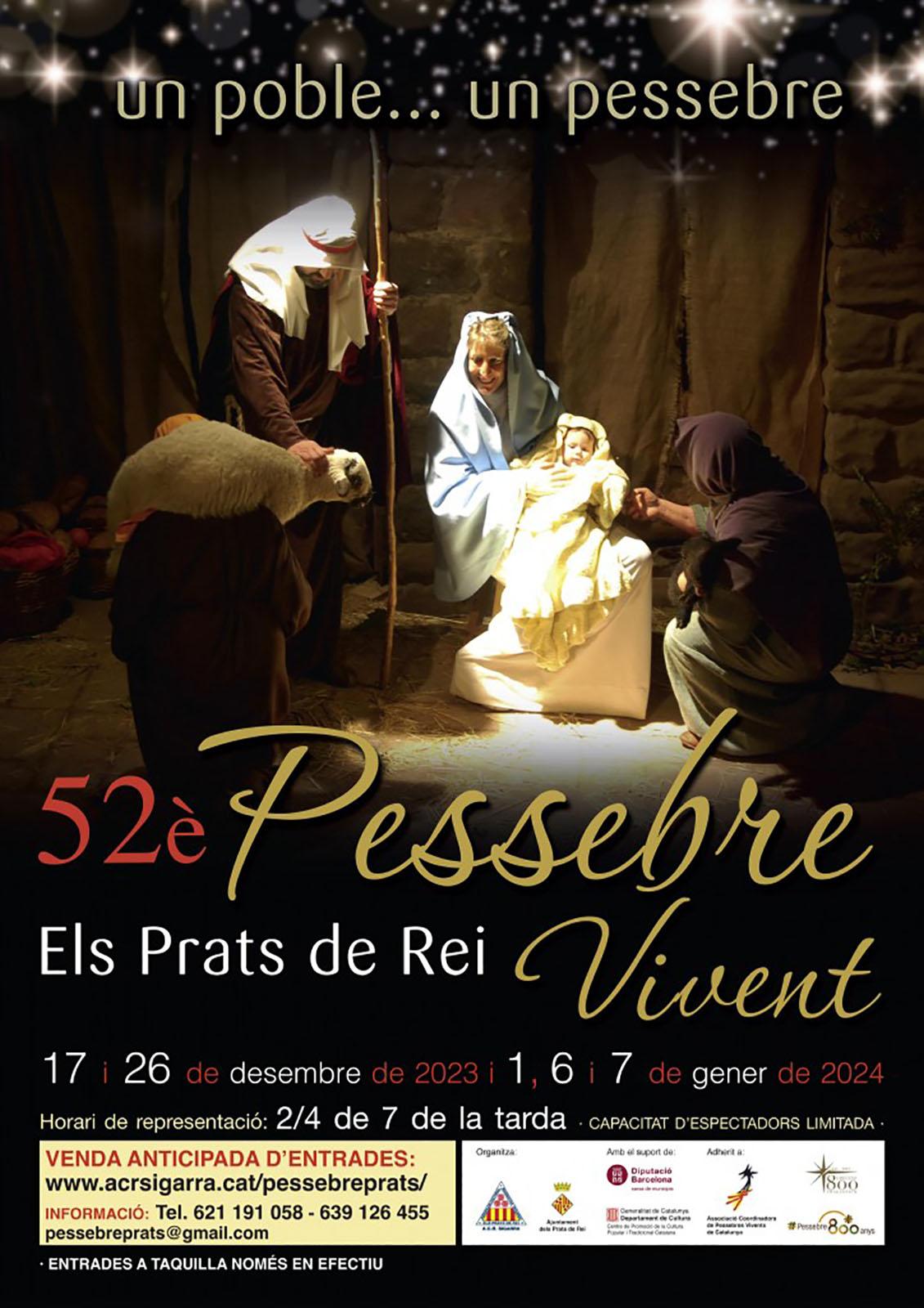 cartell Pessebre vivent dels Prats de Rei 2023