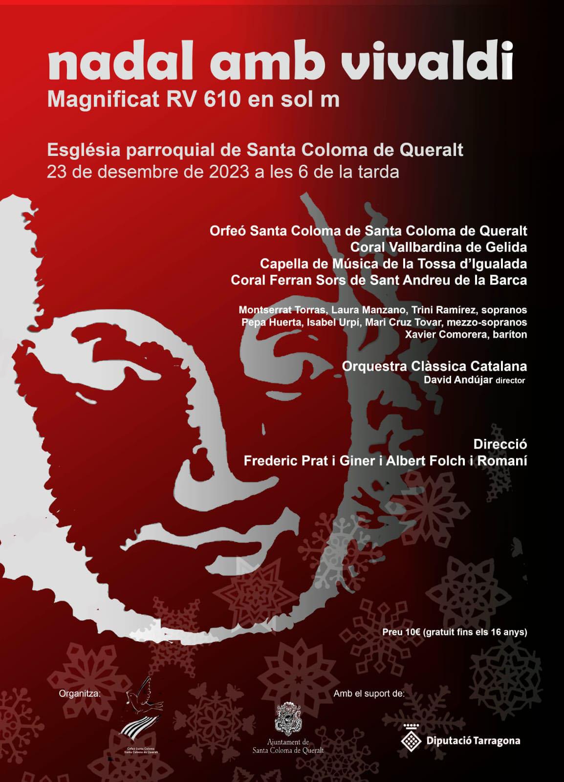 cartell Concert de Nadal de l'Orfeó Santa Coloma