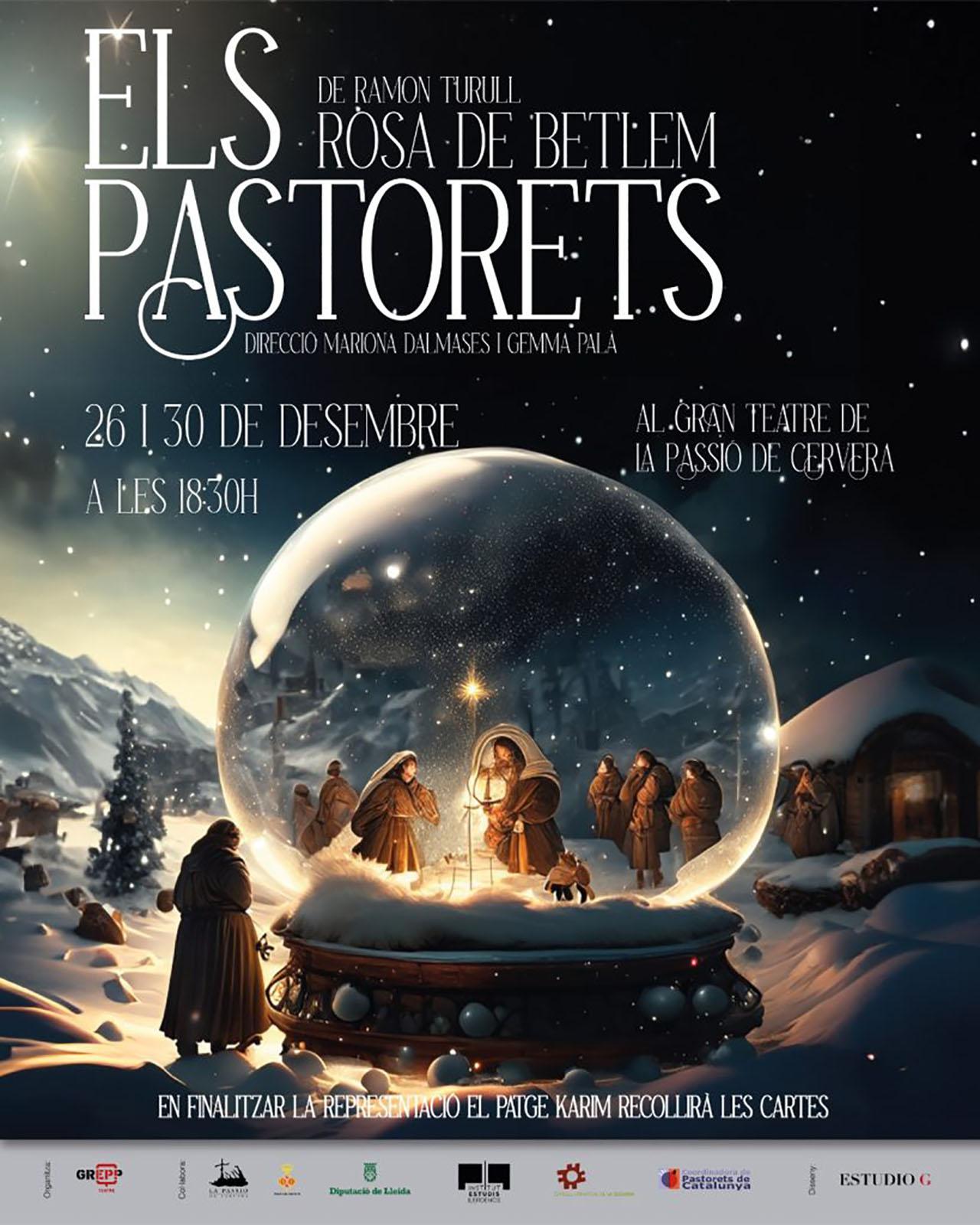 cartell Els Pastorets 'La Rosa de Betlem' 2023