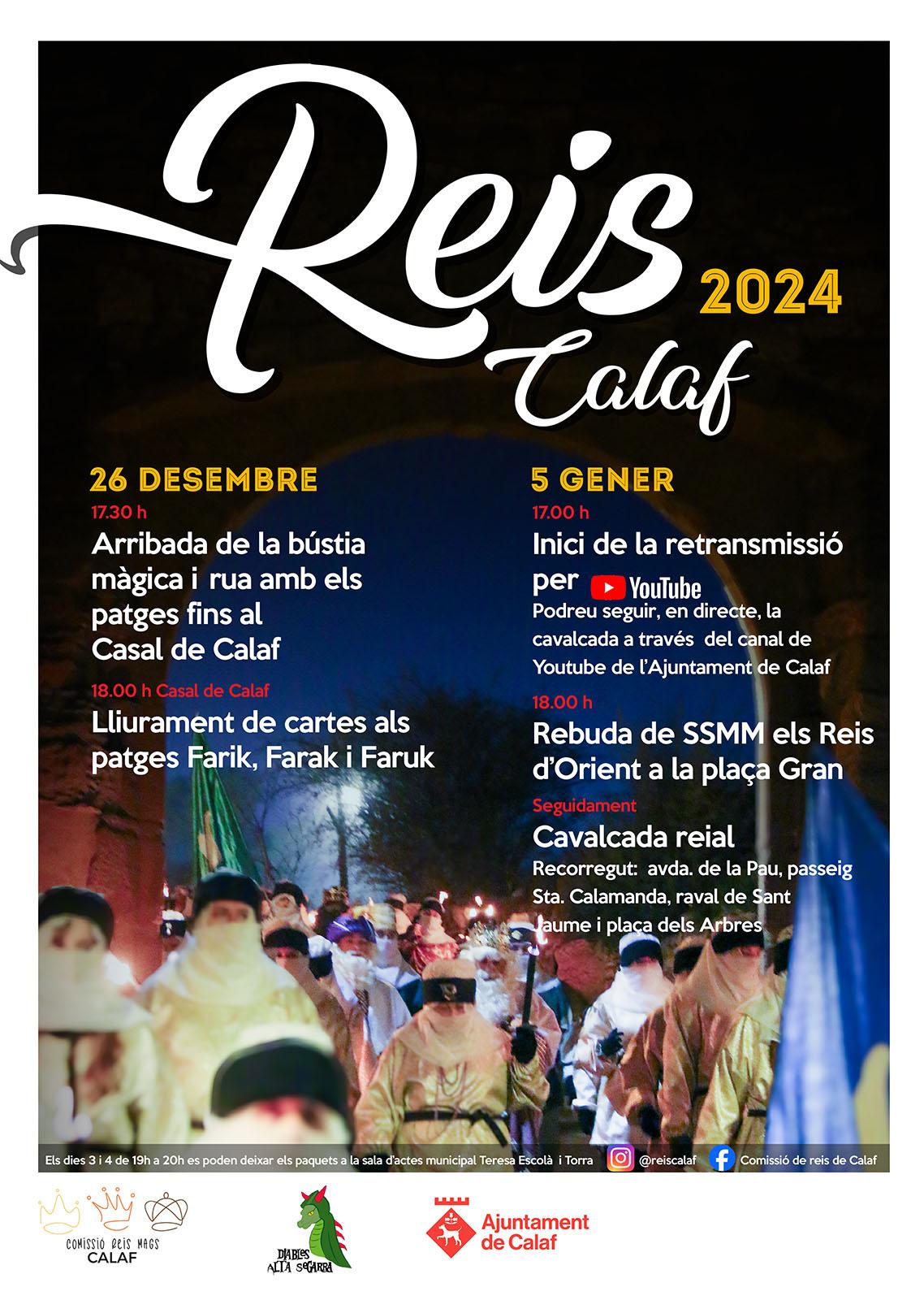 cartell Cavalcada de Reis a Calaf 2023