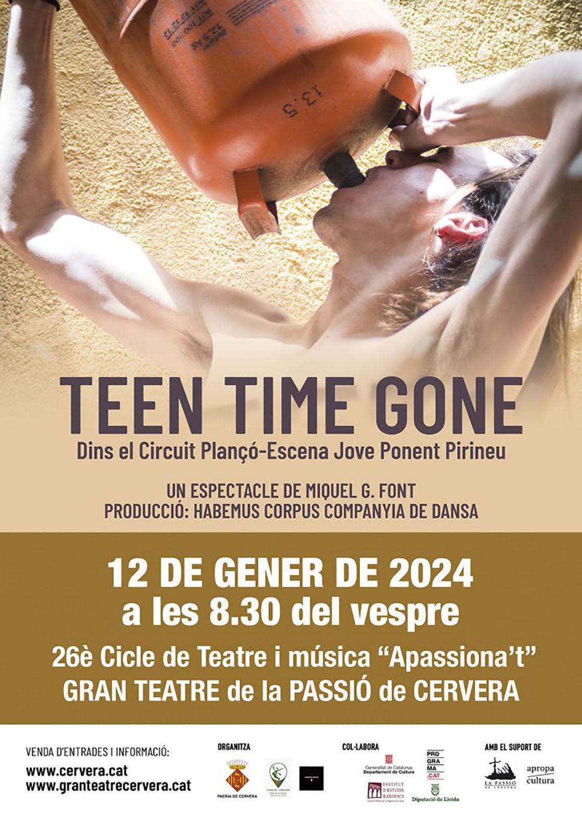 cartell Teatre 'TEEN TIME GONE'