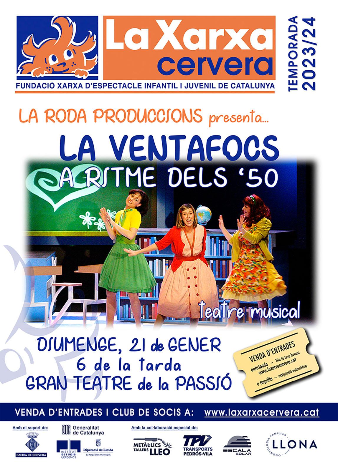 cartell Teatre 'La Ventafocs a ritme dels '50'