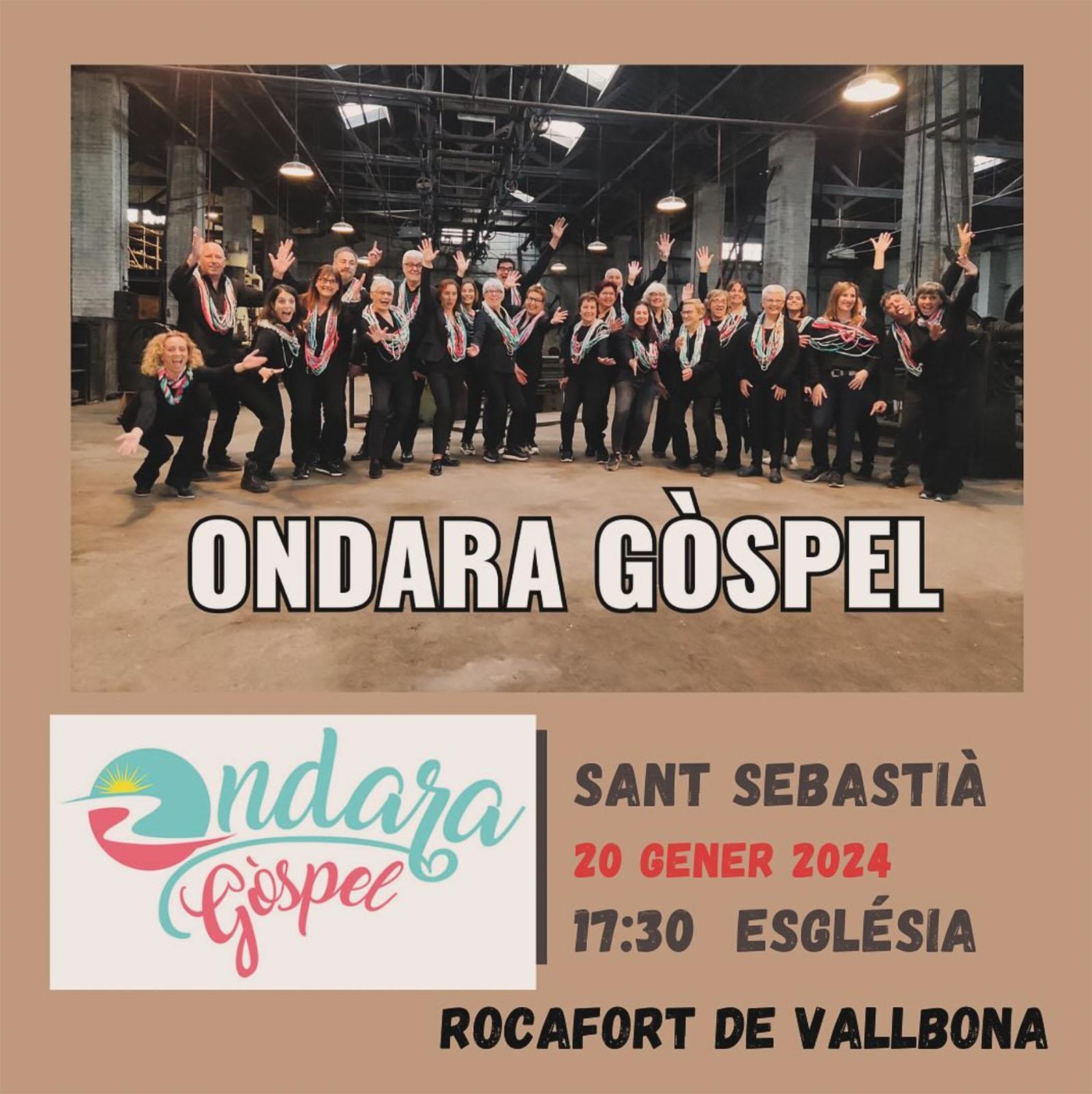cartell Concert d'Ondara Gospel 