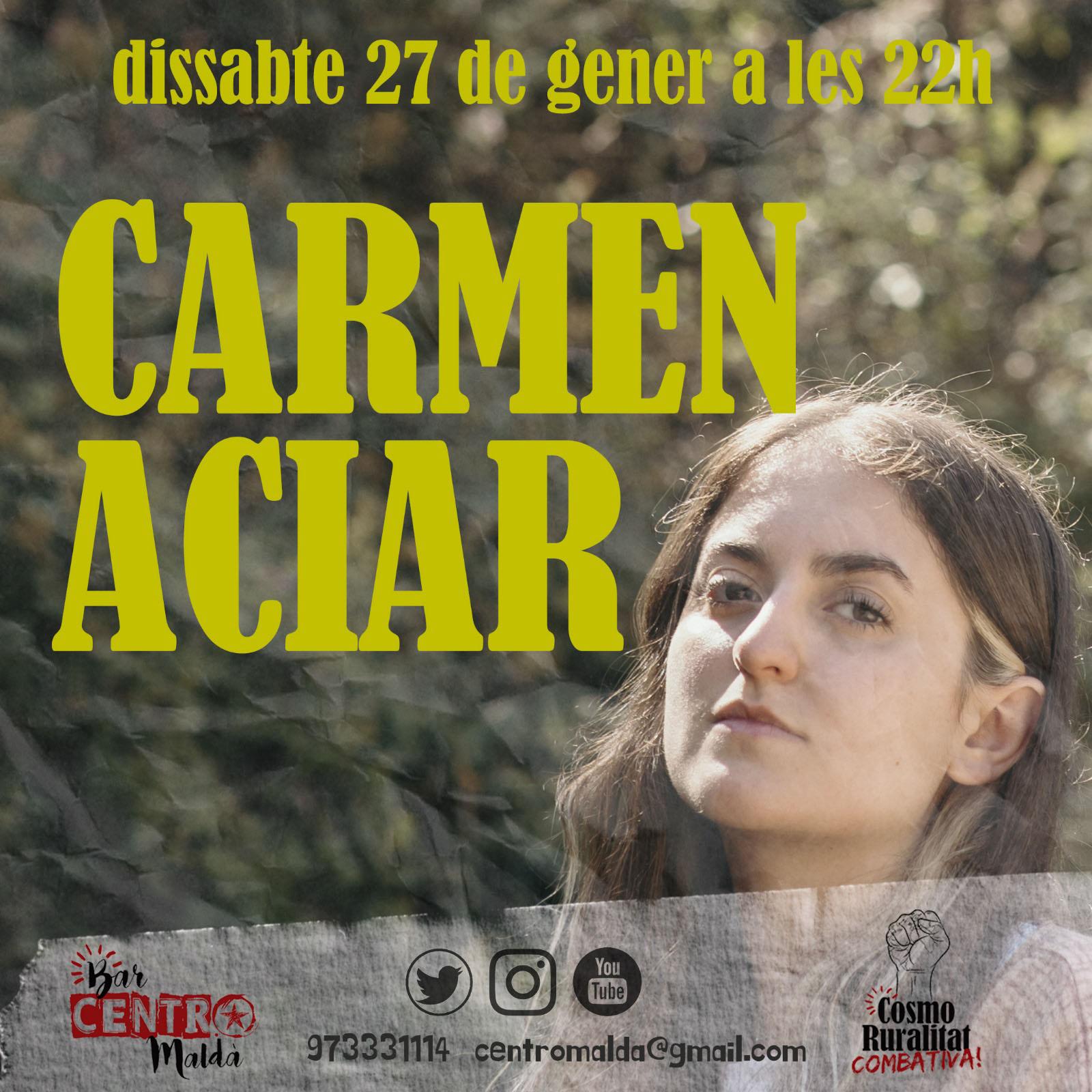cartell Concert de Carmen Aciar