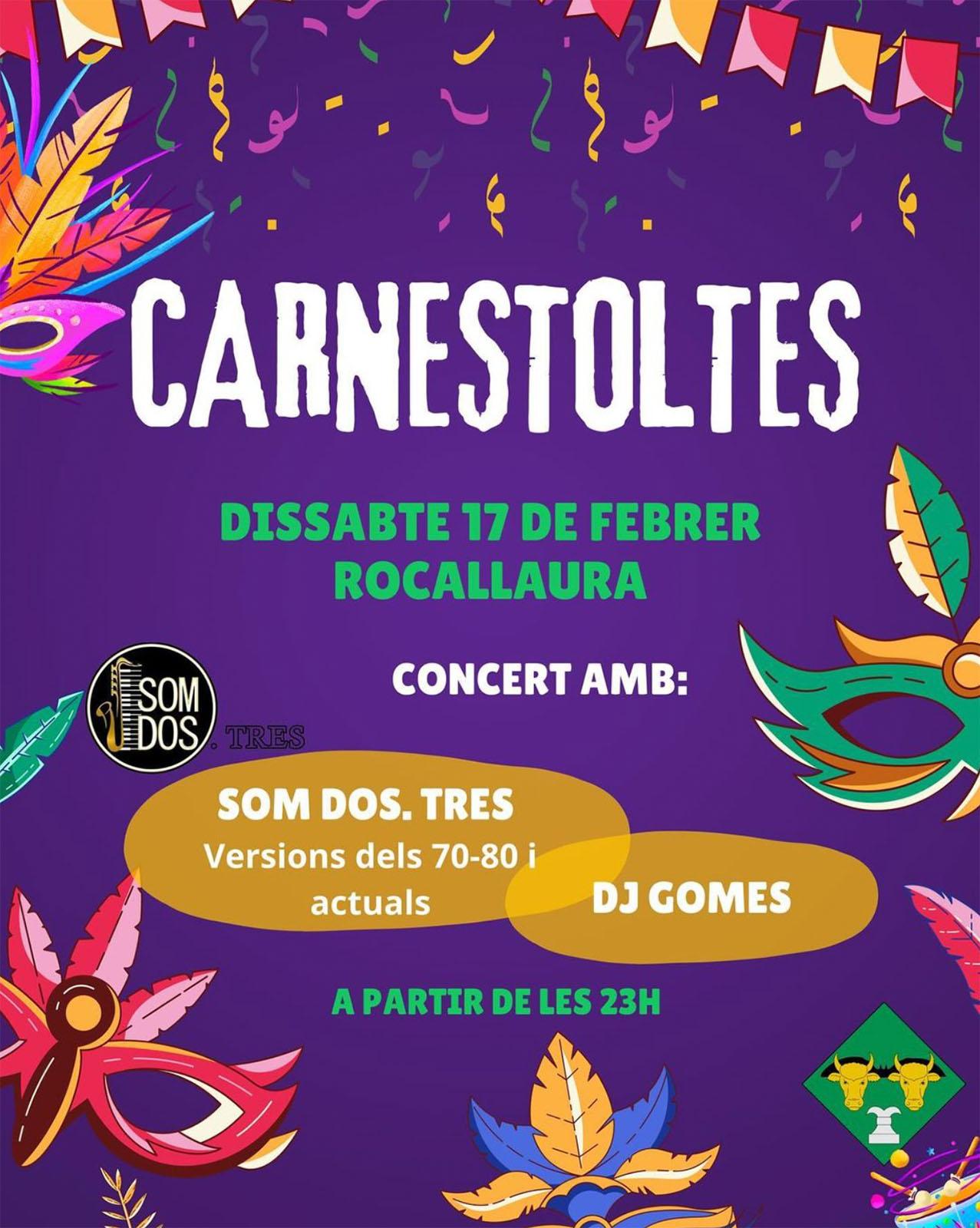 cartell Carnestoltes a Rocallaura cartell Carnestoltes a Rocallaura